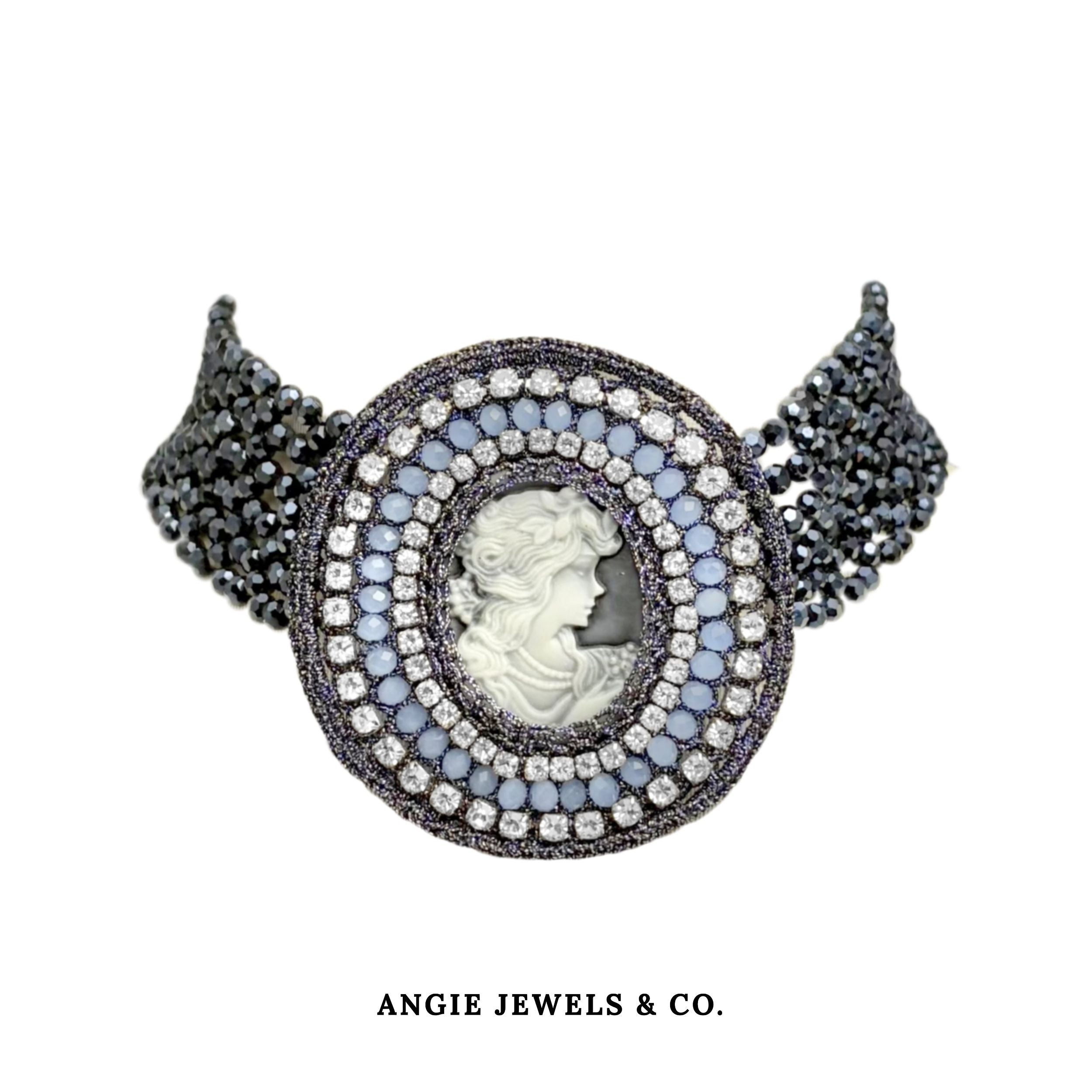 Cameo Collection Crochet weaved choker