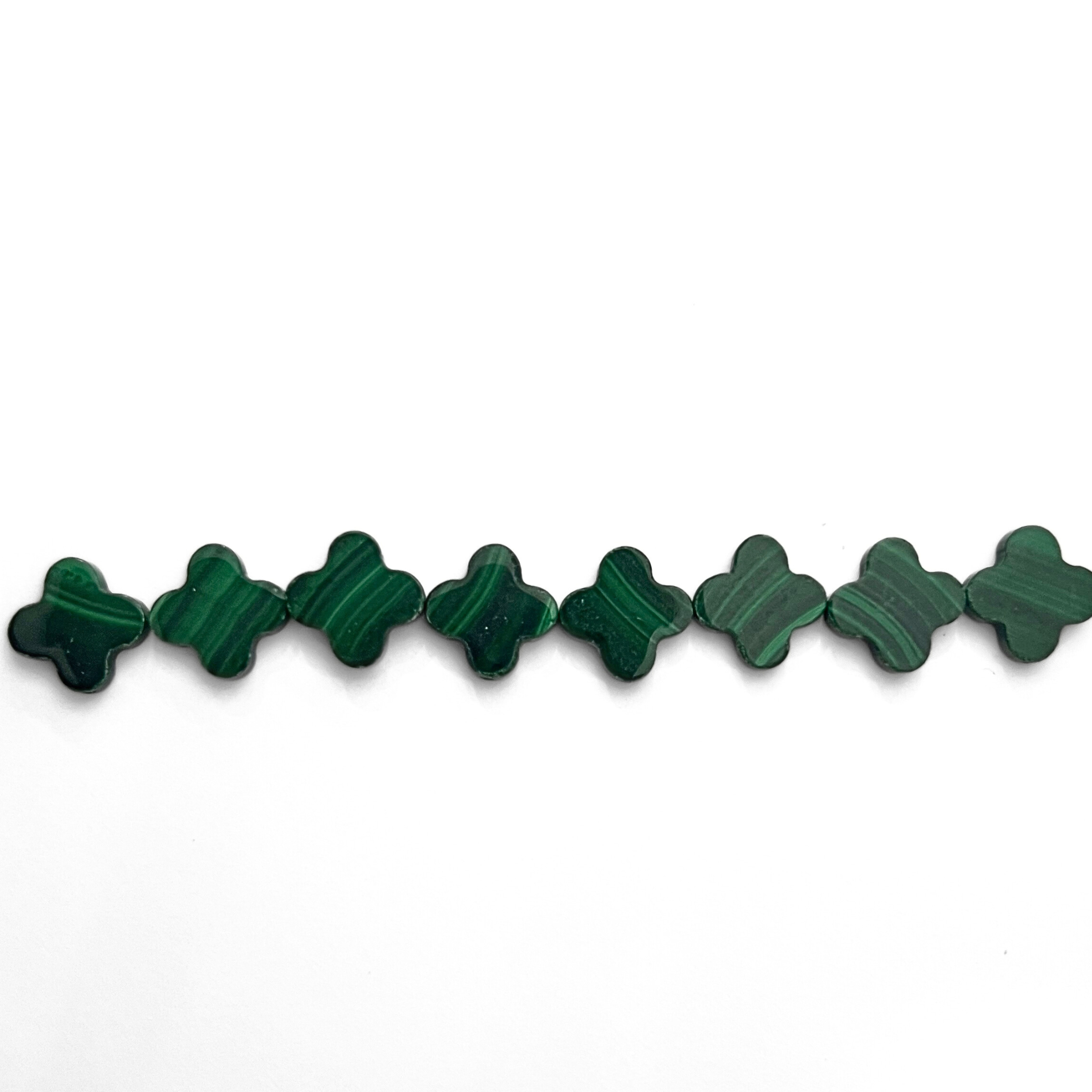 Clover Malachite 10mm
