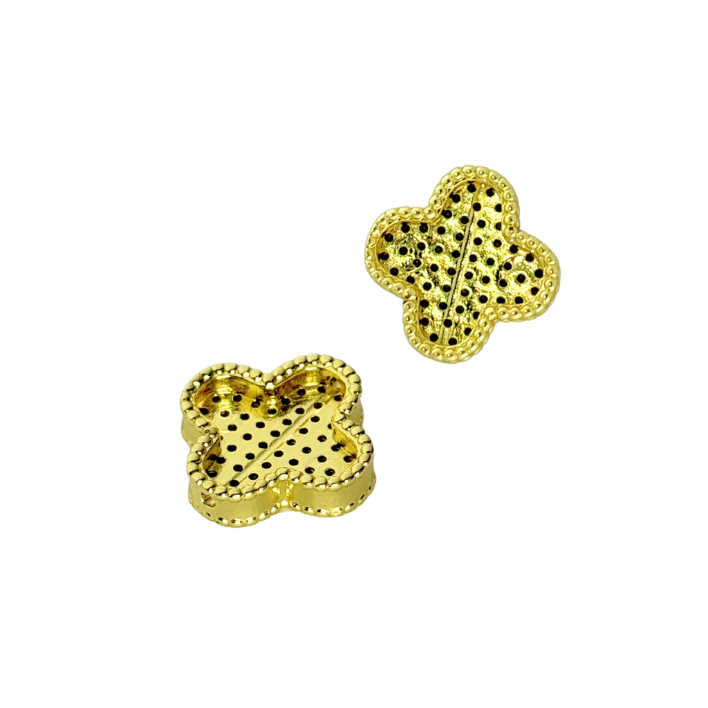 Clover Spacer with Zircon