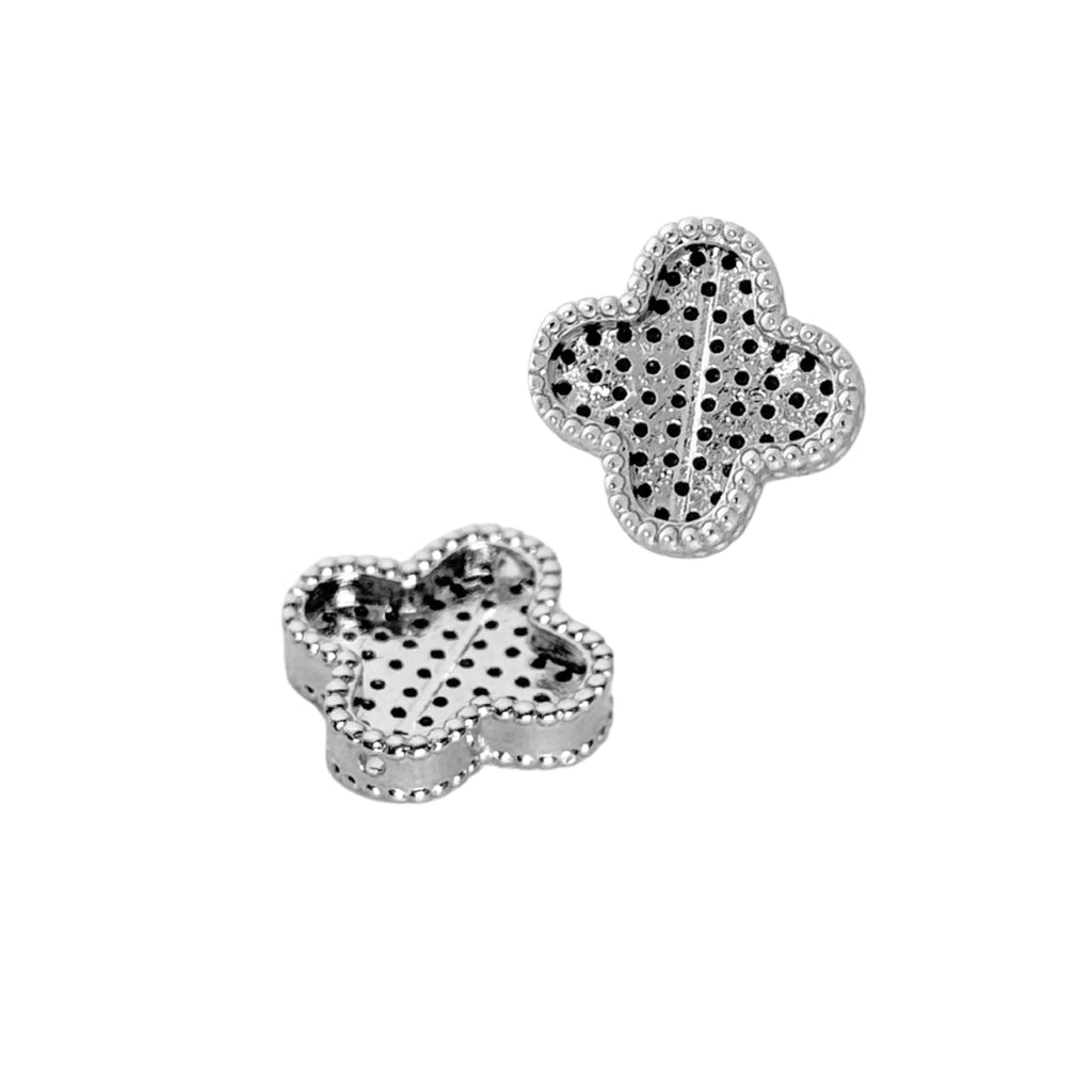 Clover Spacer with Zircon