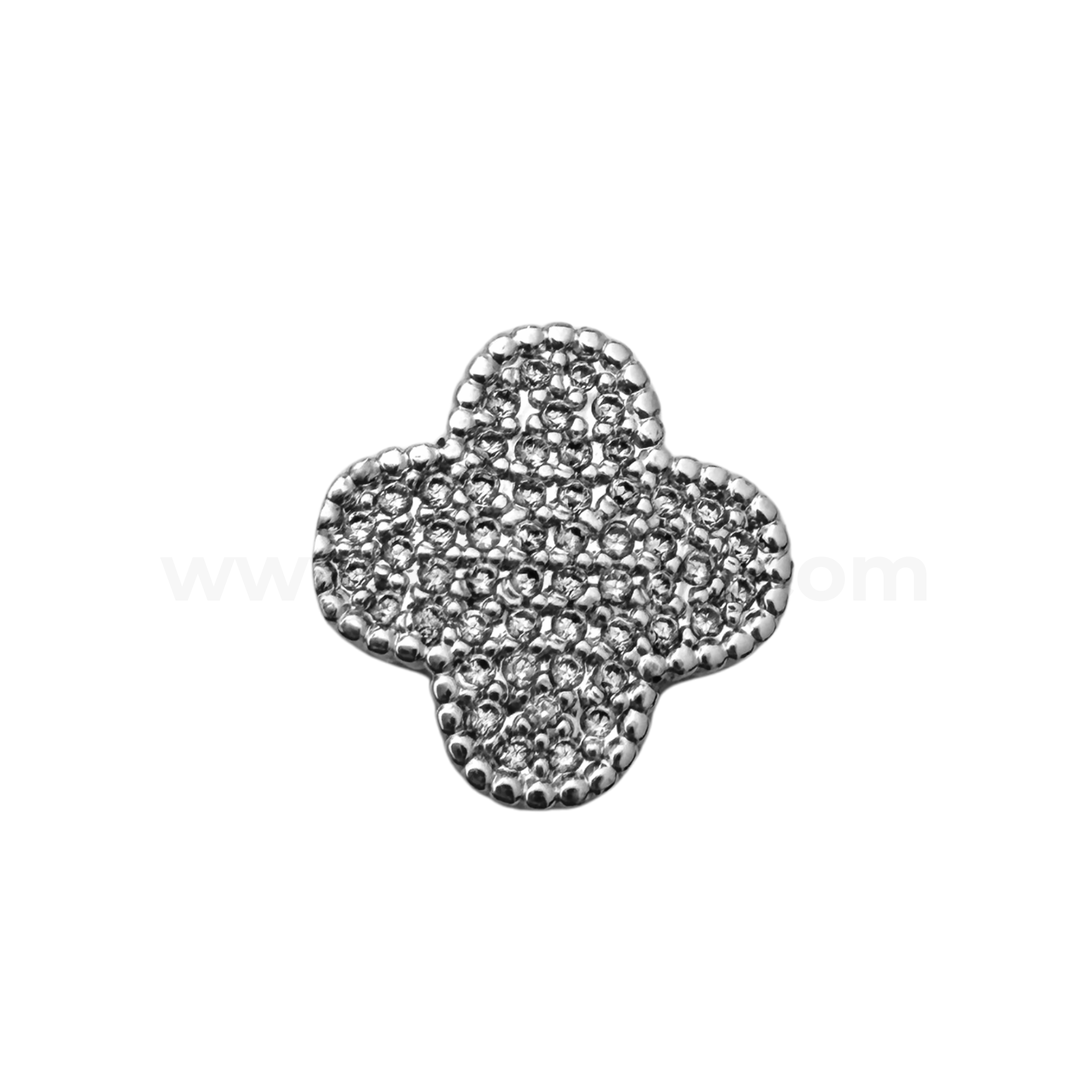 Clover Spacer with Zircon