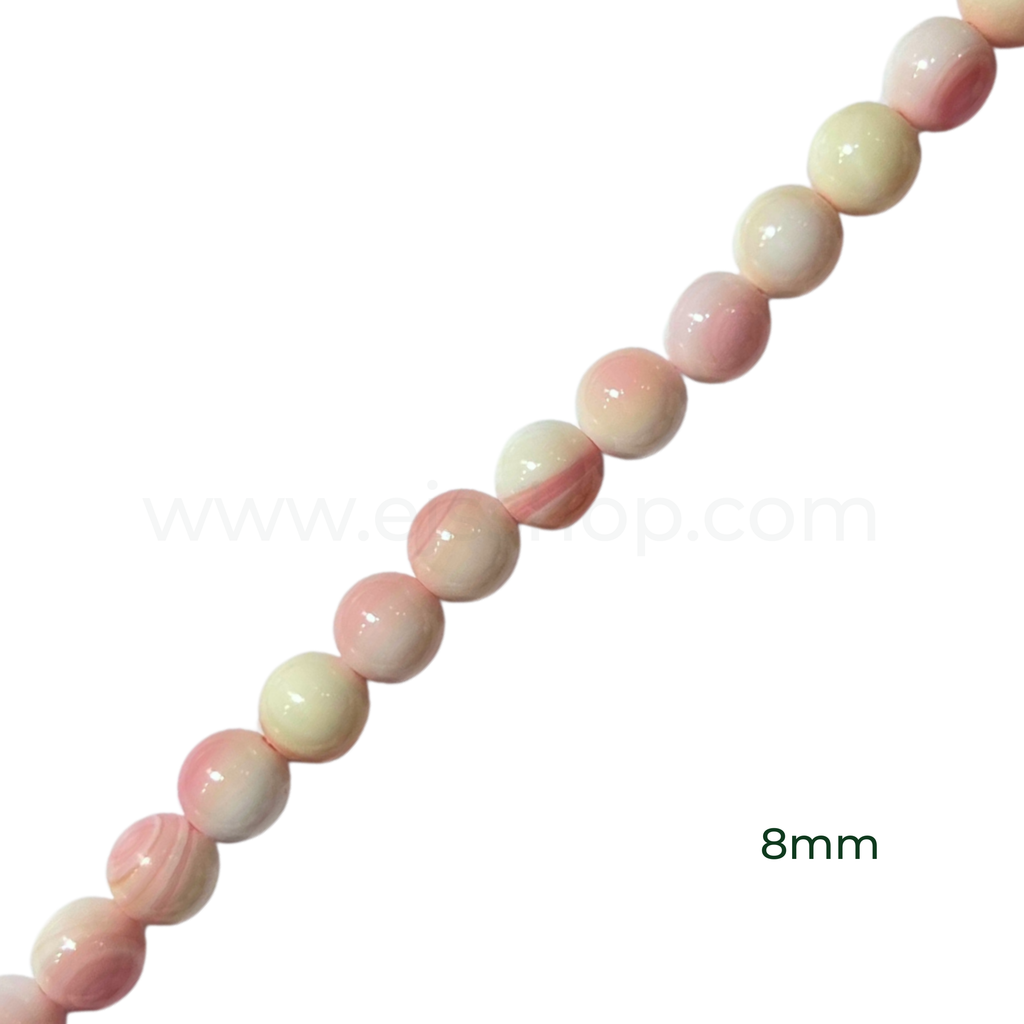 Round Conch Shell 8mm, 10mm