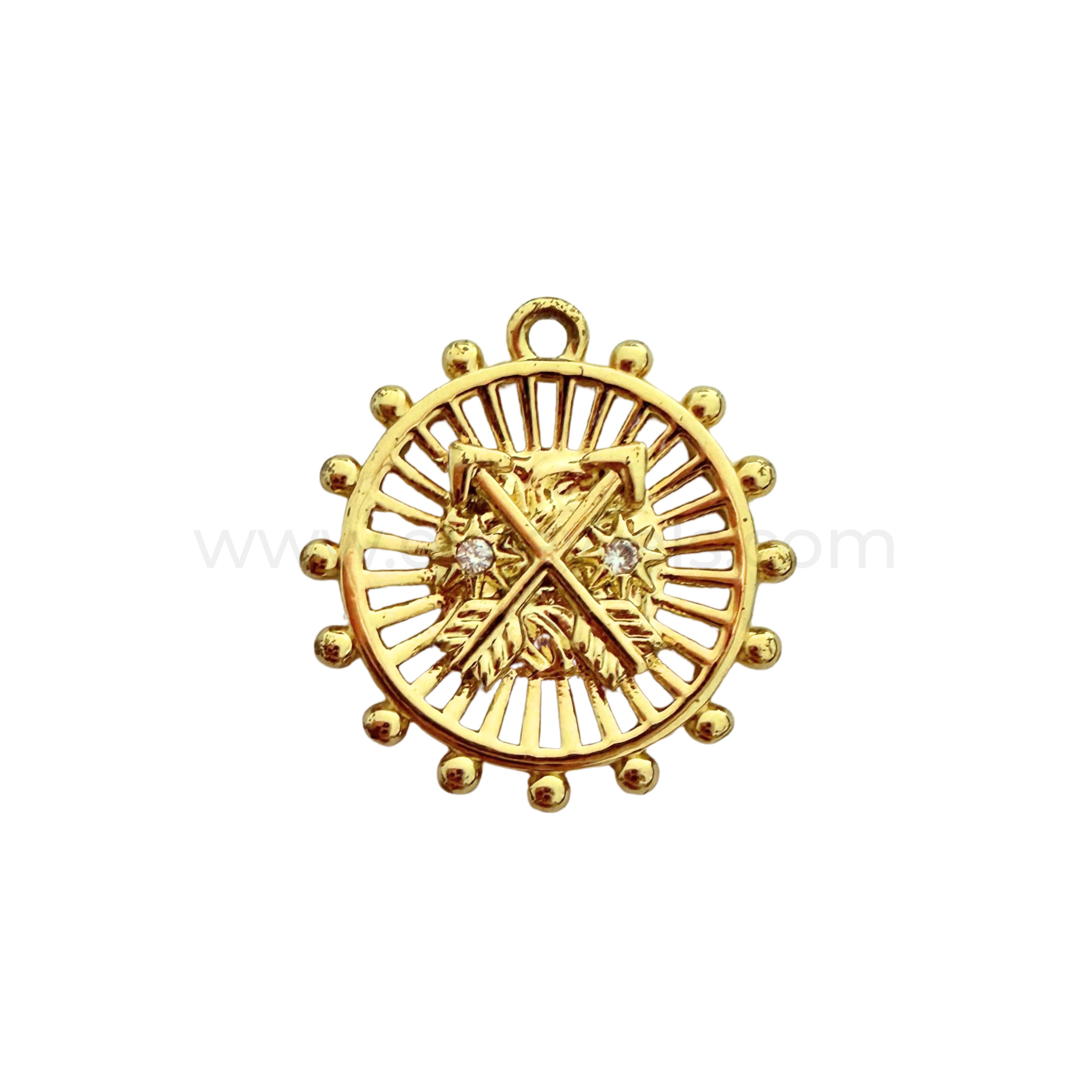 Cova Compast Pendant Gold