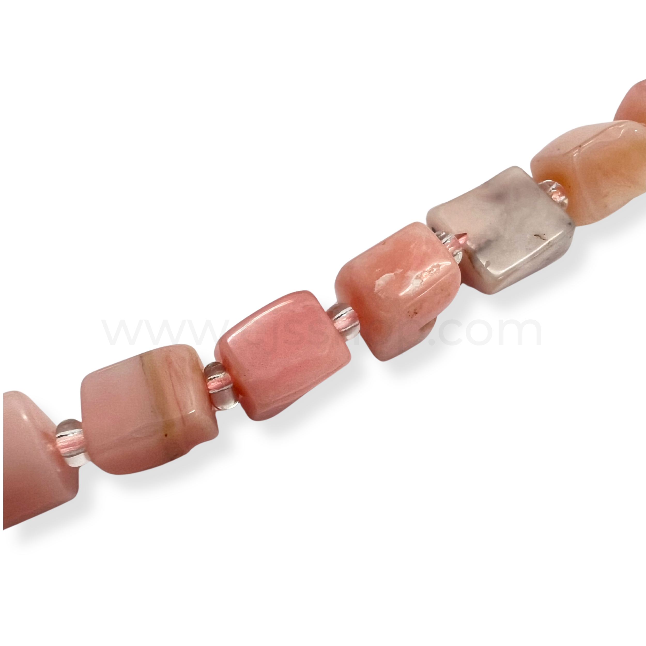 Cube (Irregular) Pink Opal 8mmx6mm