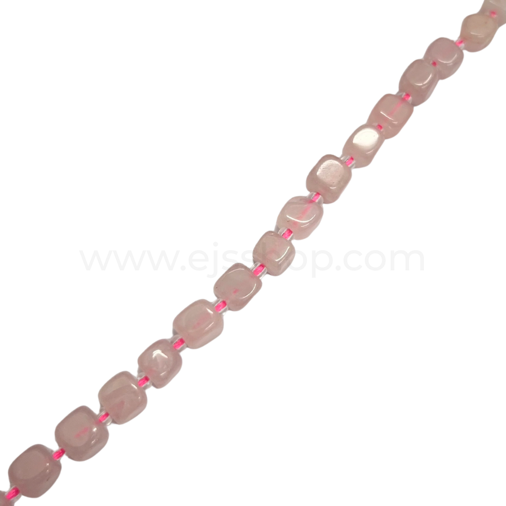 Cube Rose Quartz 6mmx6mm