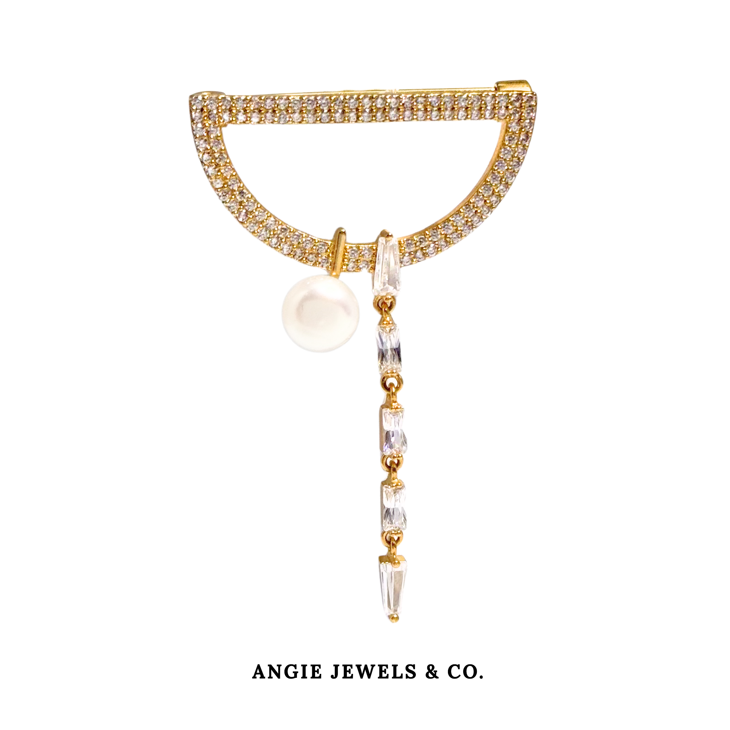 D-Shape Brooch