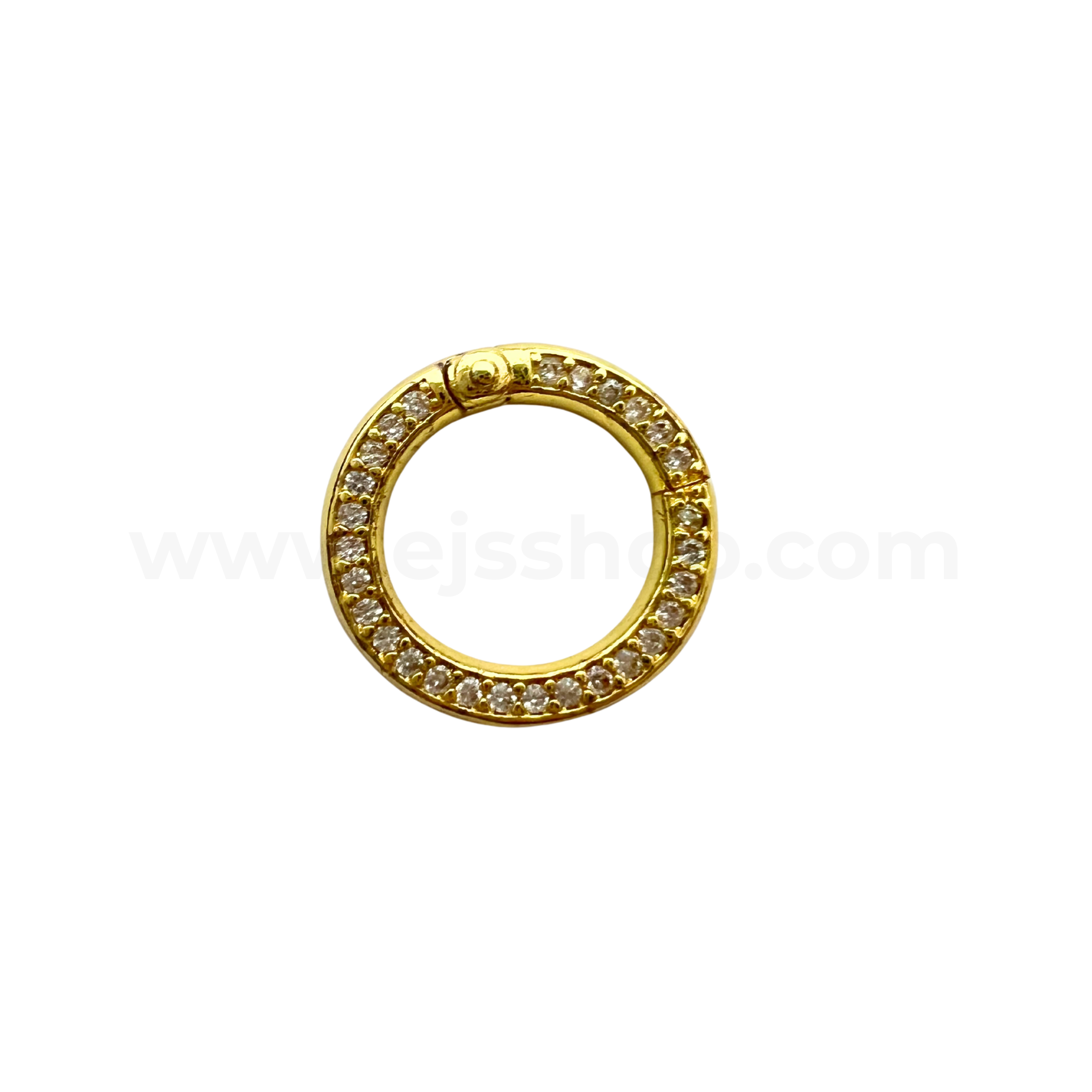 Double Side Bling Push Clip Enhancer Gold 15mm