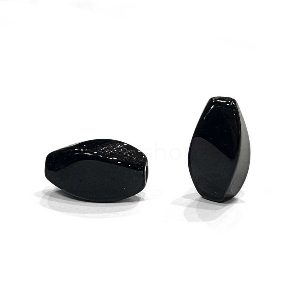 Drum Swirly Black Onyx 8mmx16mm