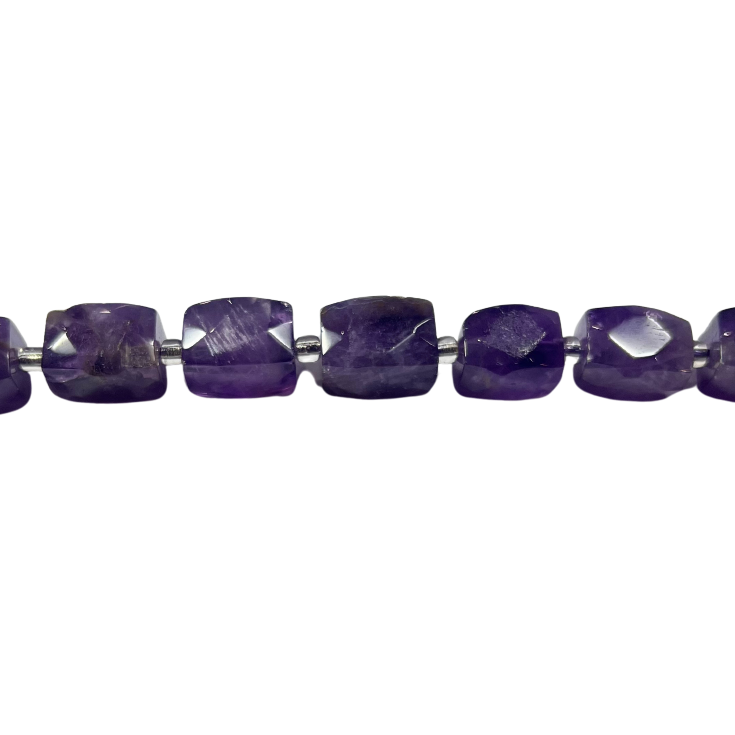 Faceted Drum Amethyst 12x16mm
