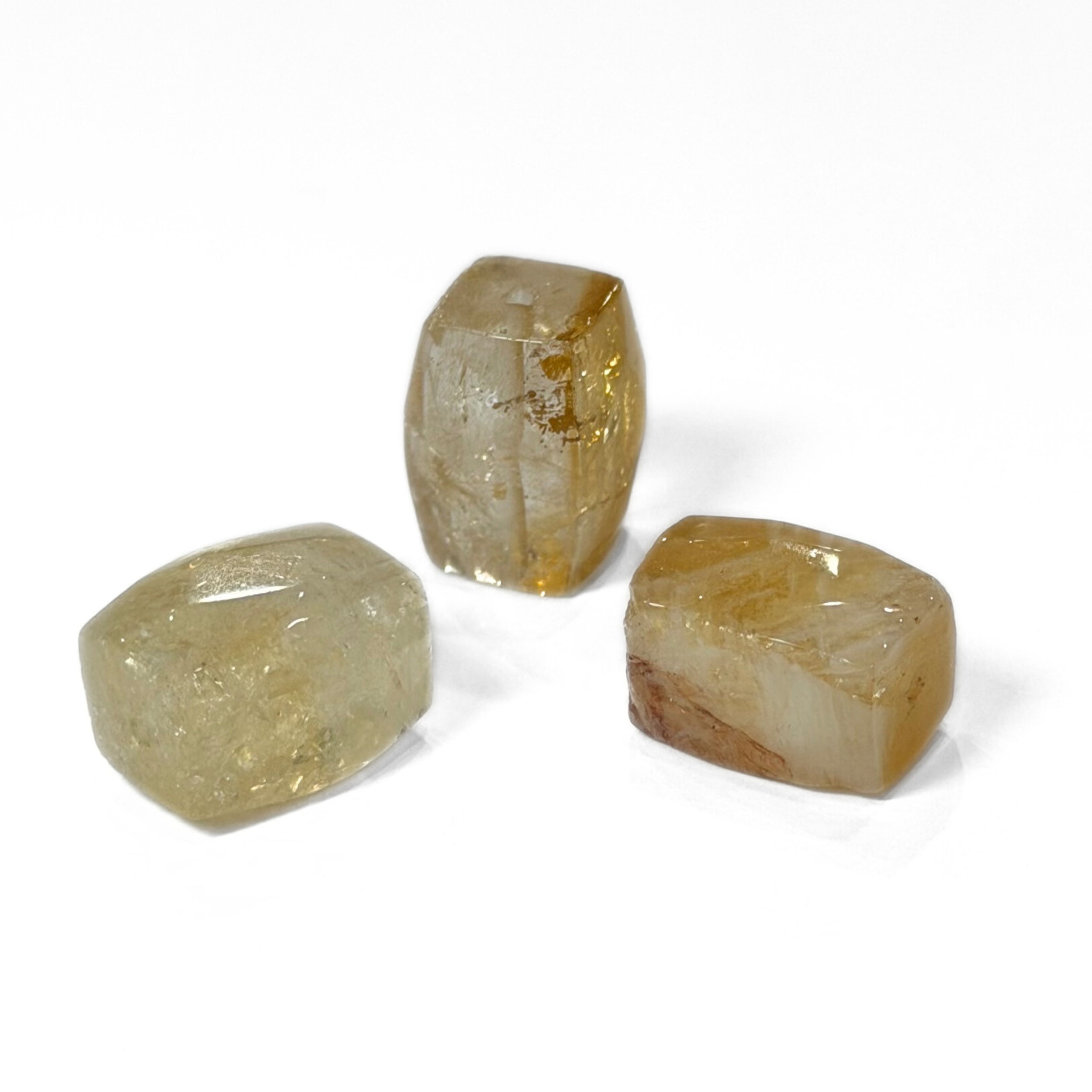 Faceted Drum Citrine 12x16mm