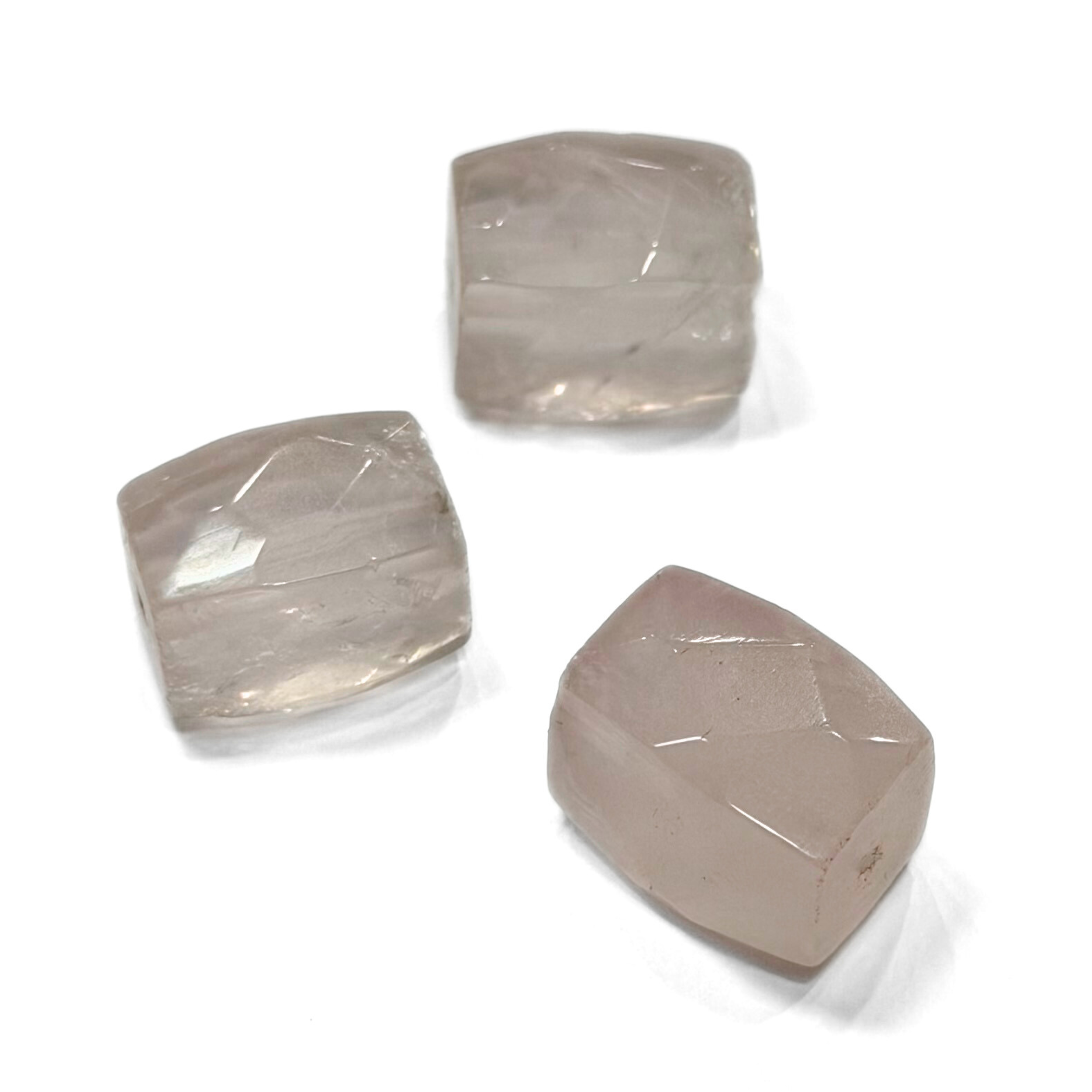 Faceted Drum Rose Quartz 12x16mm