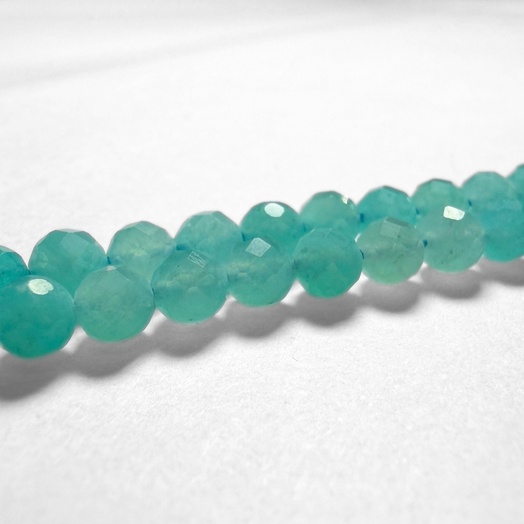 Round Faceted Amazonite 4mm
