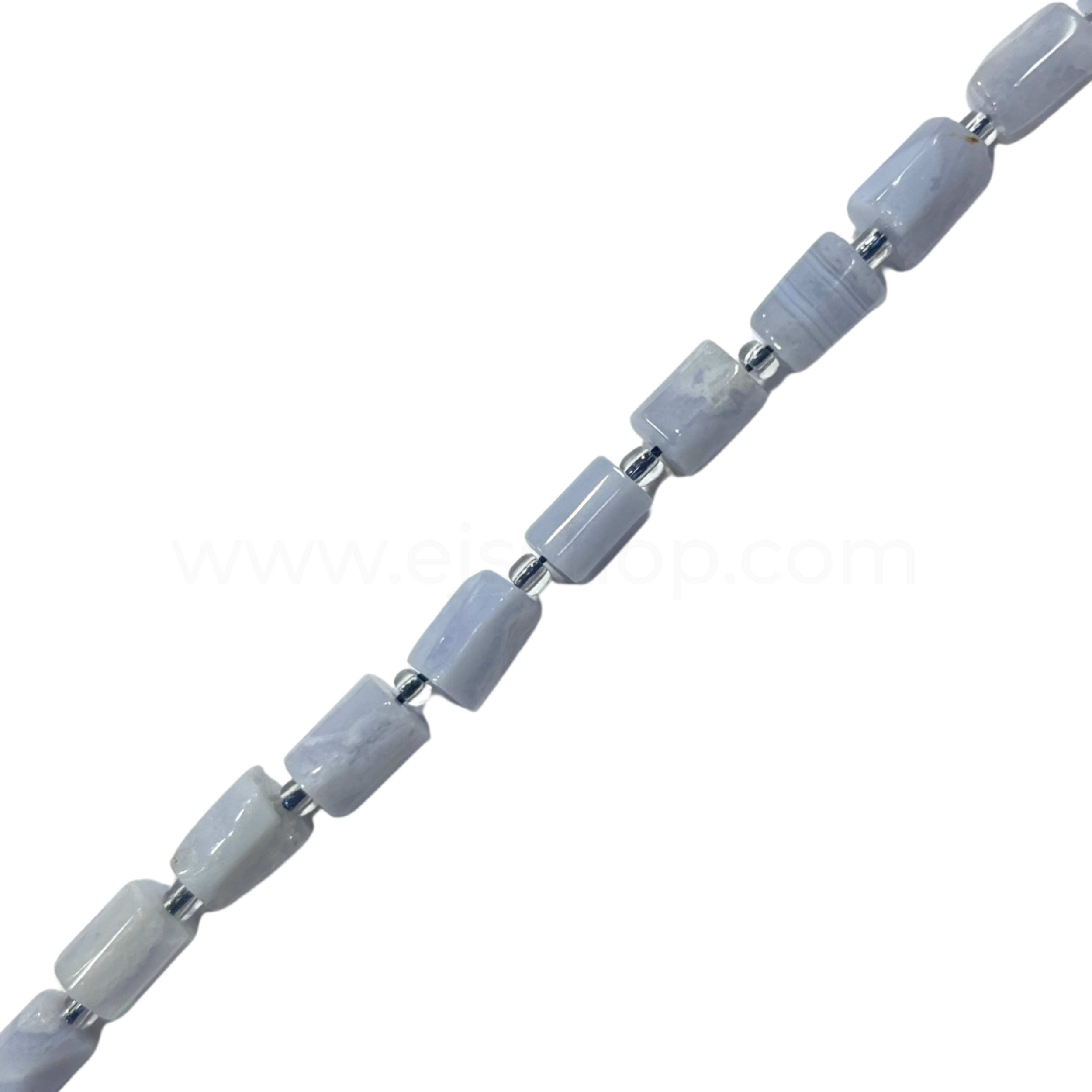 Bamboo Blue Lace Agate-6x10mm