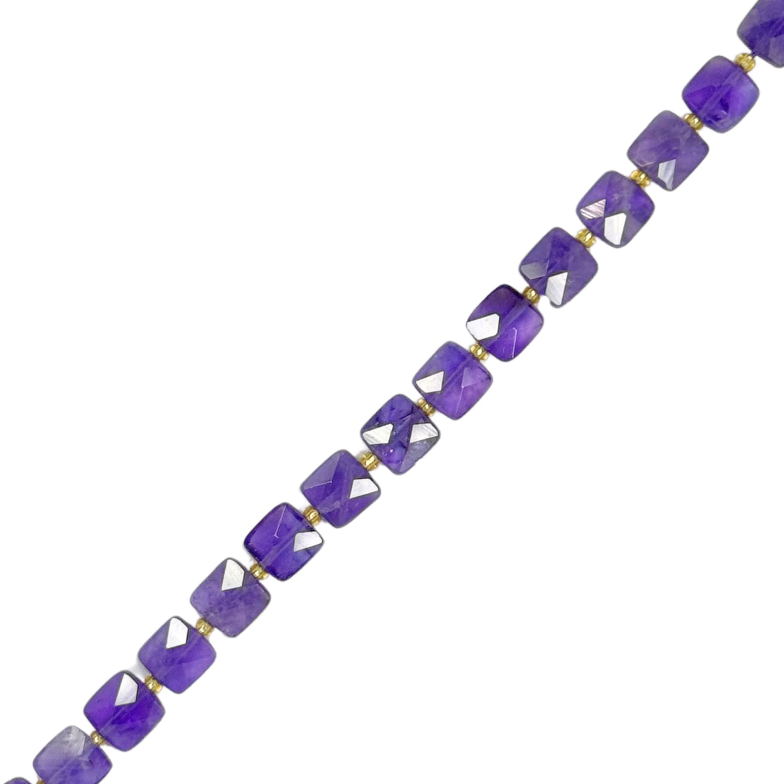 FancyFlat Faceted Amethyst 5×5mm