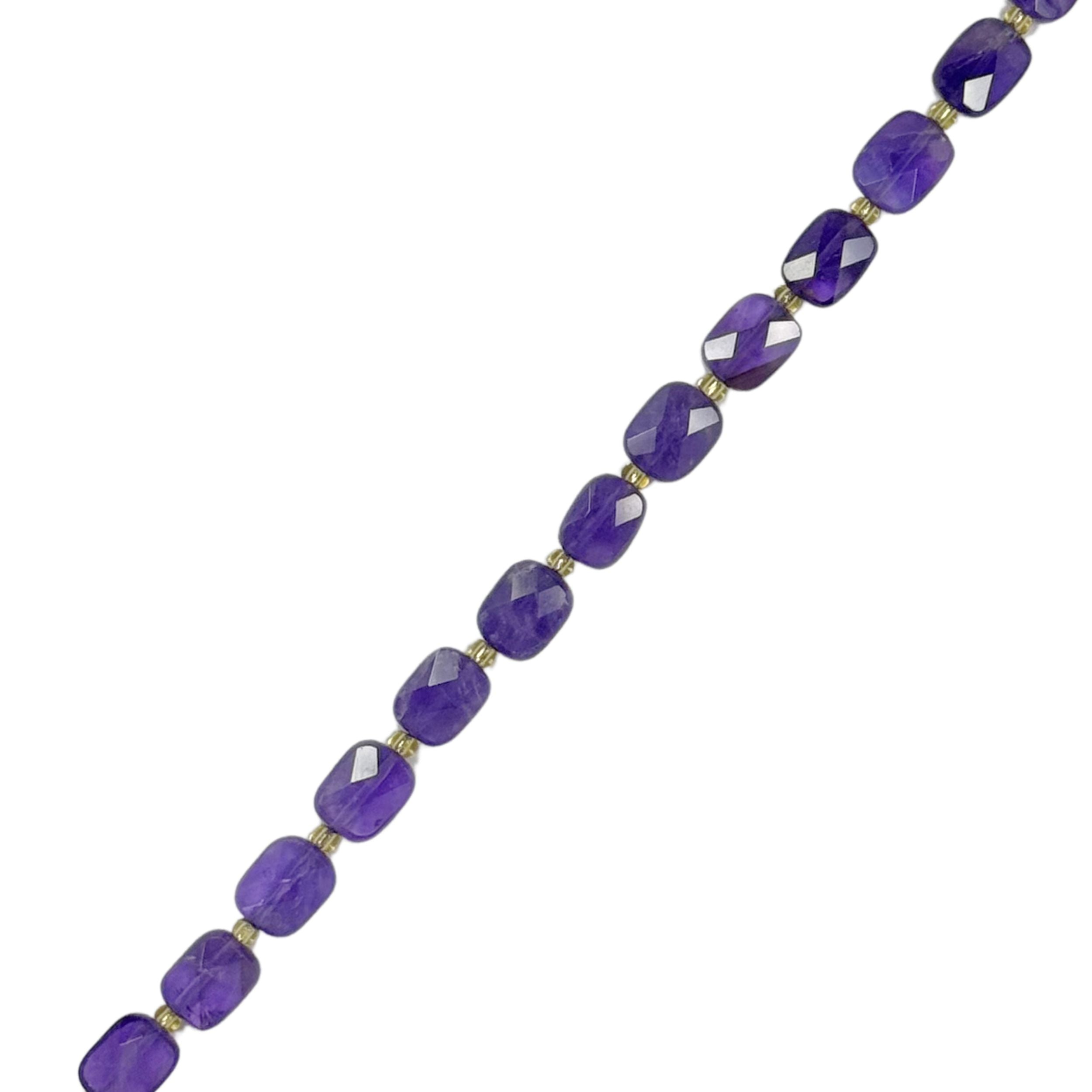 Fancy Flat Faceted Amethyst 4×5mm