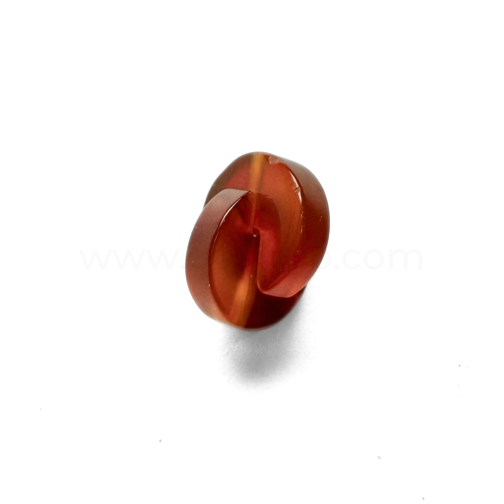 Flat Double Round Red Agate 8mm