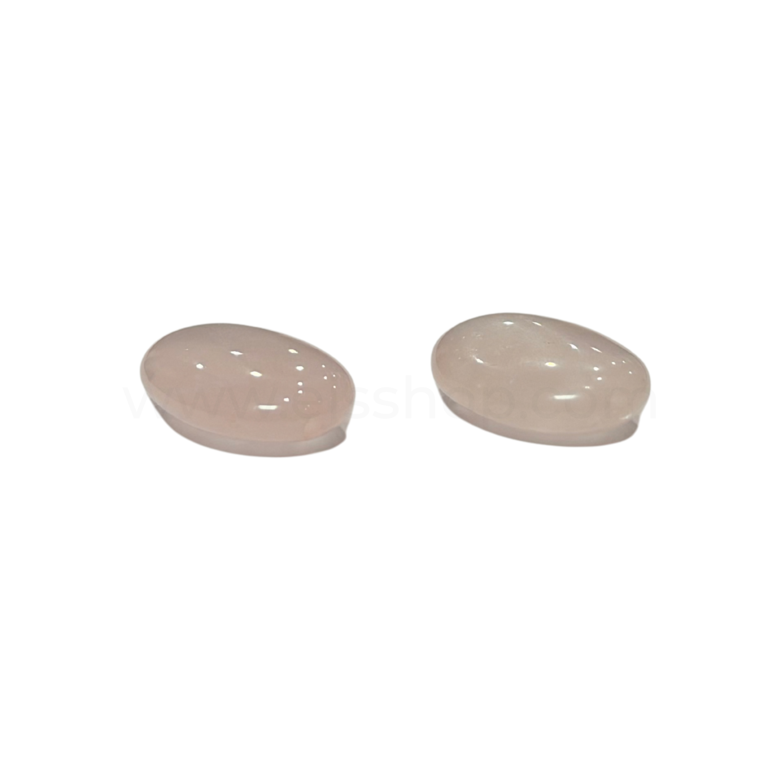 Flat Oval Rose Quartz 13mmx18mm