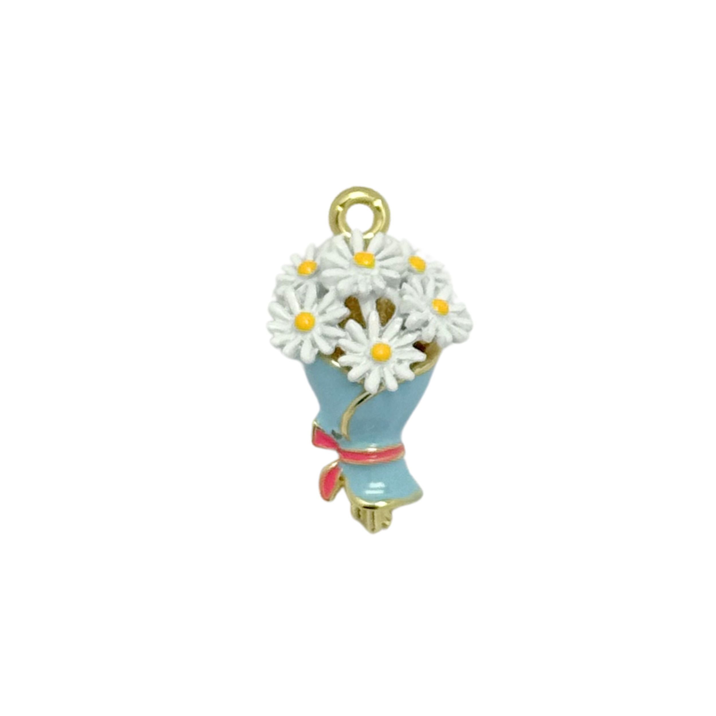Flower Bouquet Blue Charm