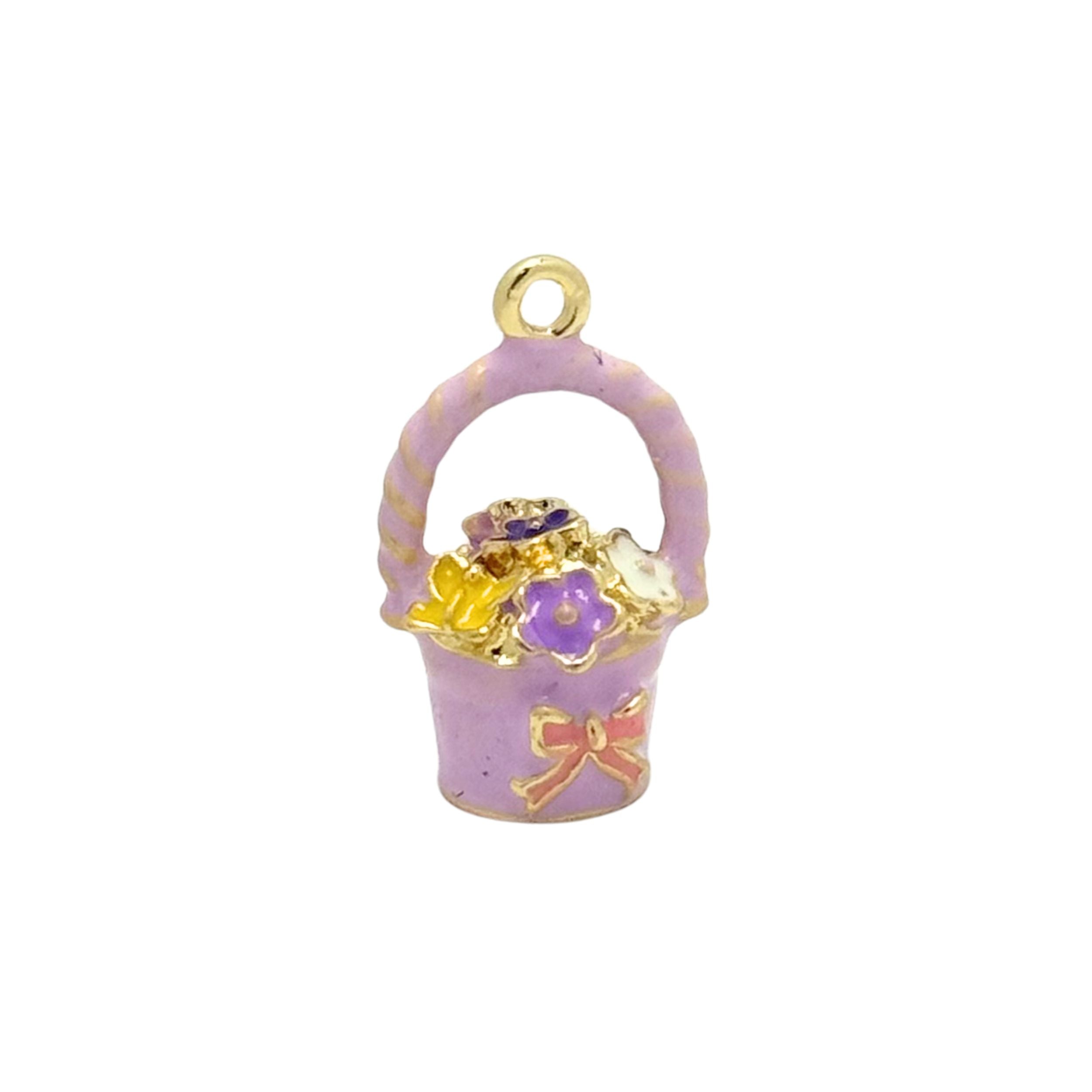 Flower Busket Purple Charm