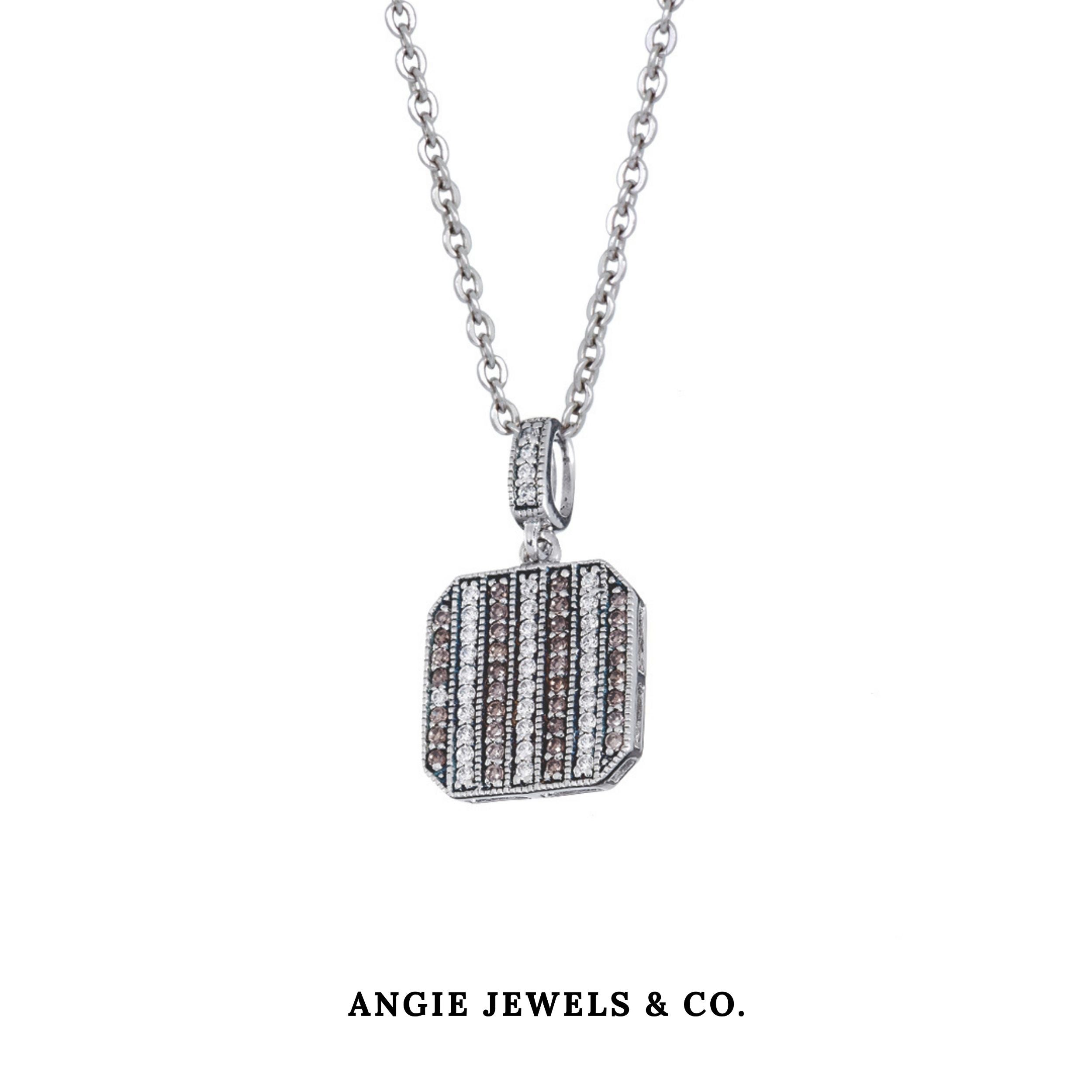 Francesca Pendant Necklace Cubic Zirconia Chain