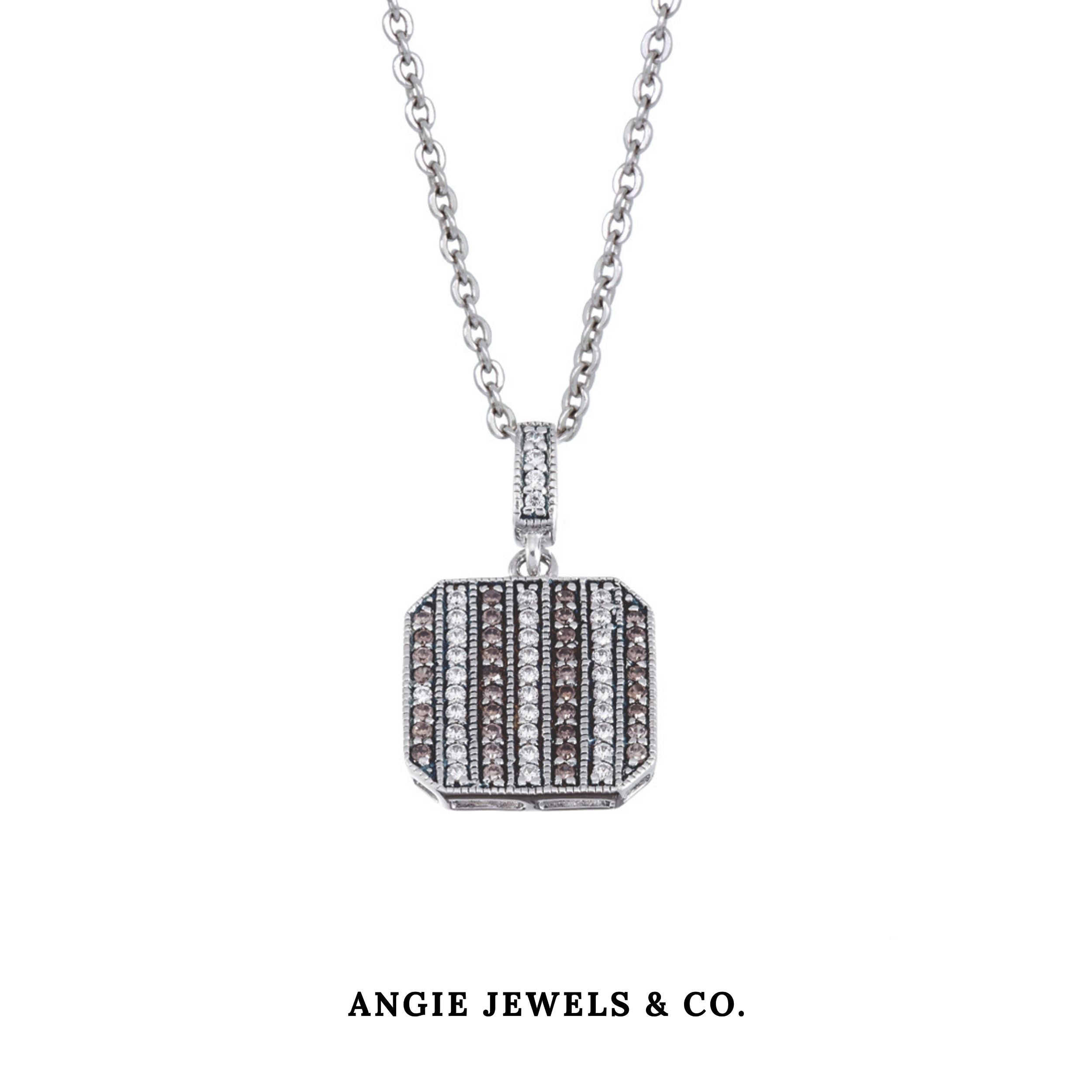 Francesca Pendant Necklace Cubic Zirconia Chain