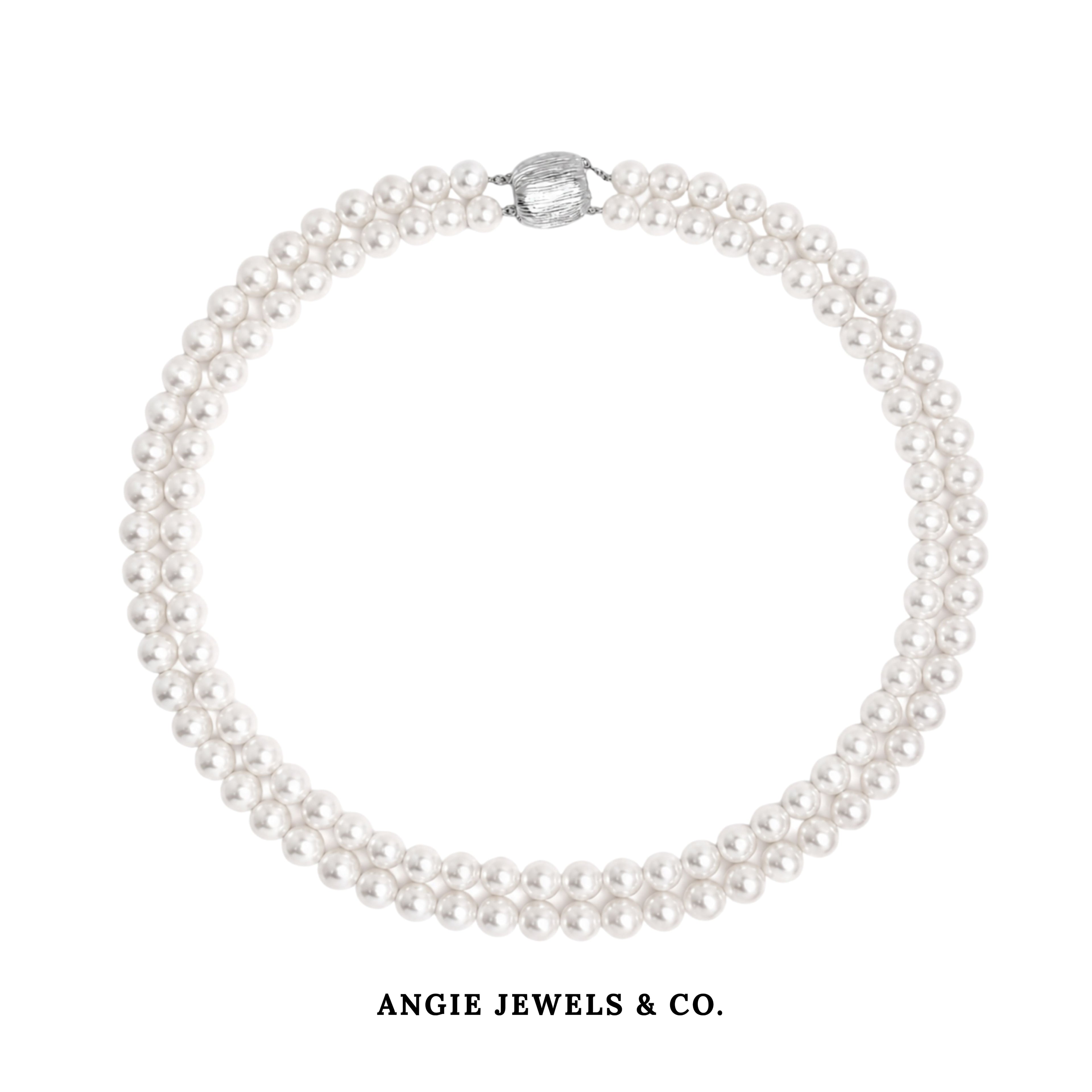 Freshwater Pearl Necklace with Sterling Silver Clasp