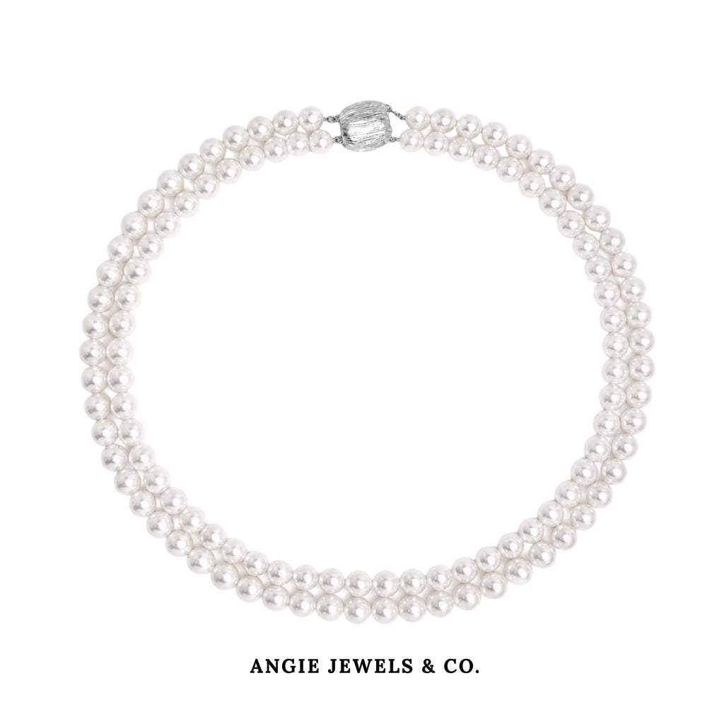 Freshwater Pearl Necklace with Sterling Silver Clasp