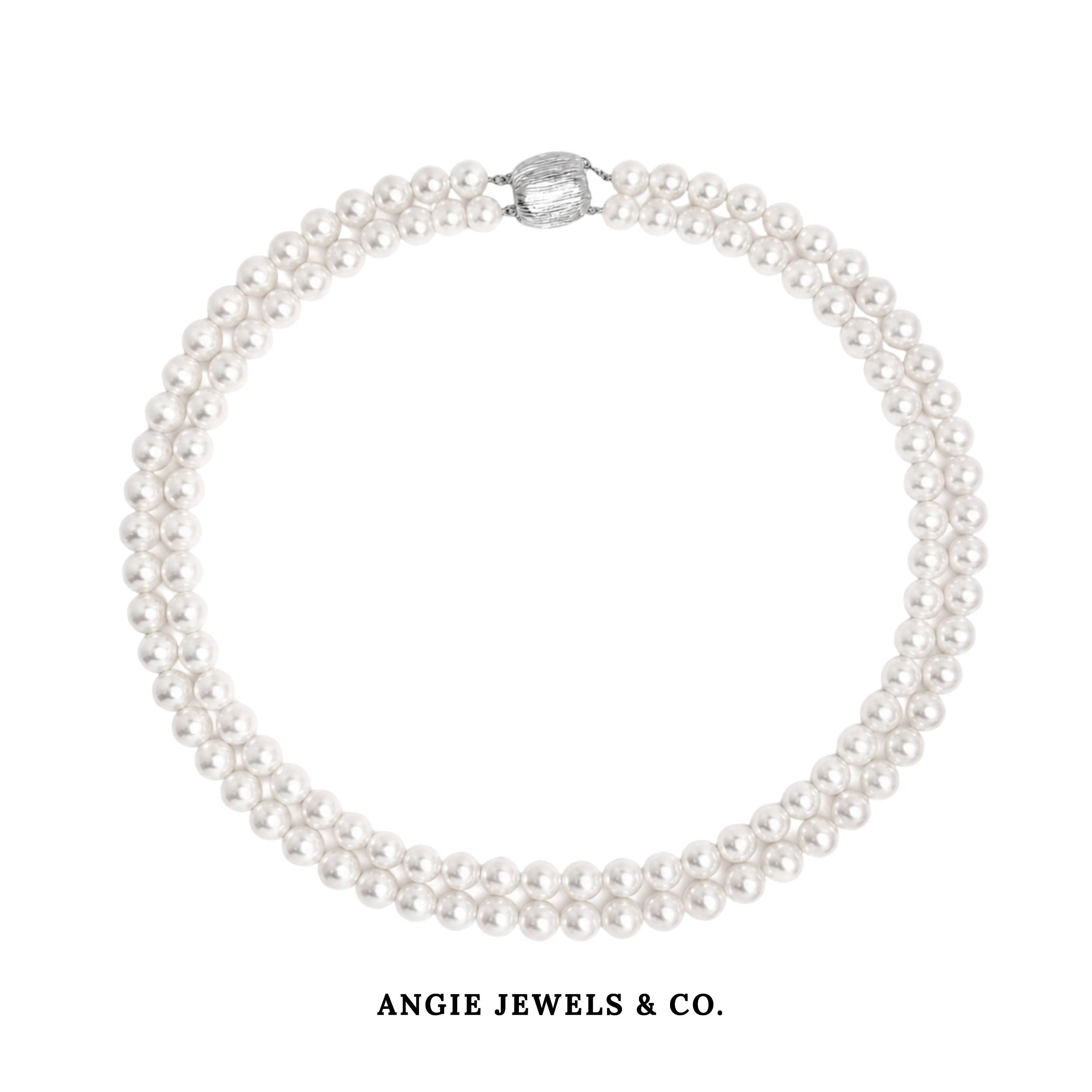 Freshwater Pearl Necklace with Sterling Silver Clasp