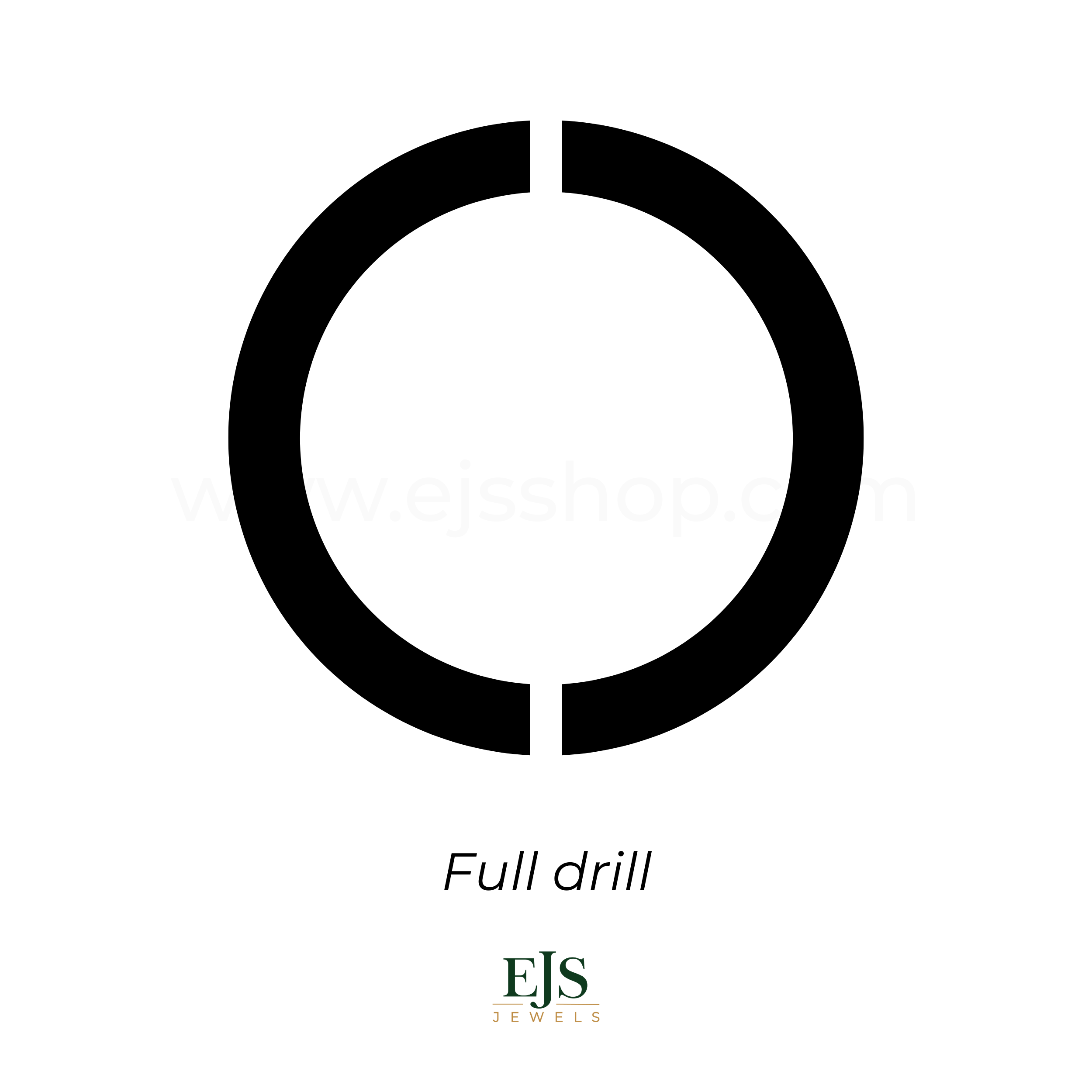 Puff Ring White Shell 10mm with Hole