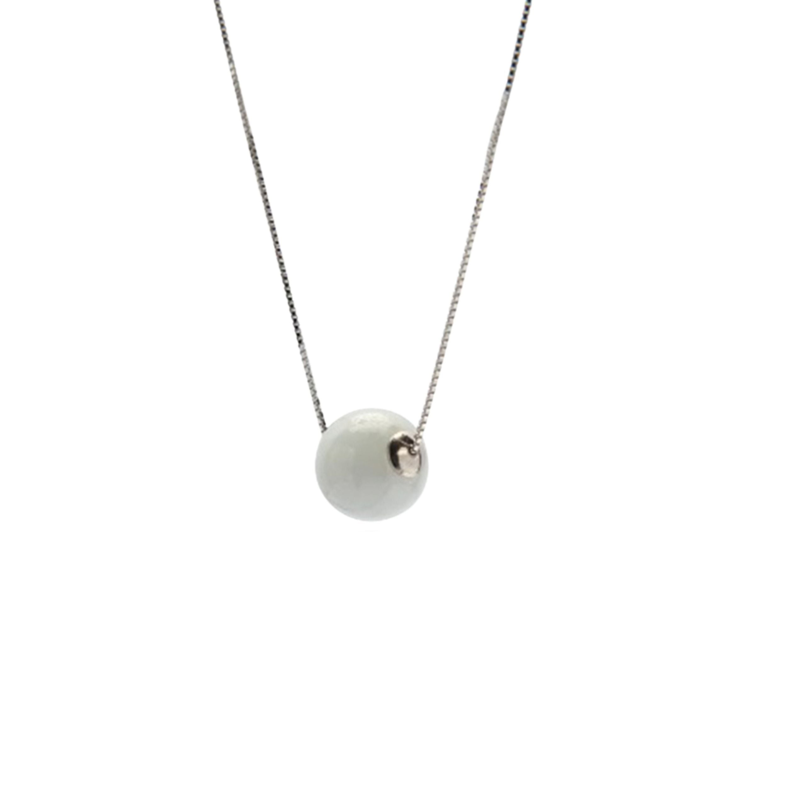 Glam Burmese Jade Pendant Necklace with Sterling Silver