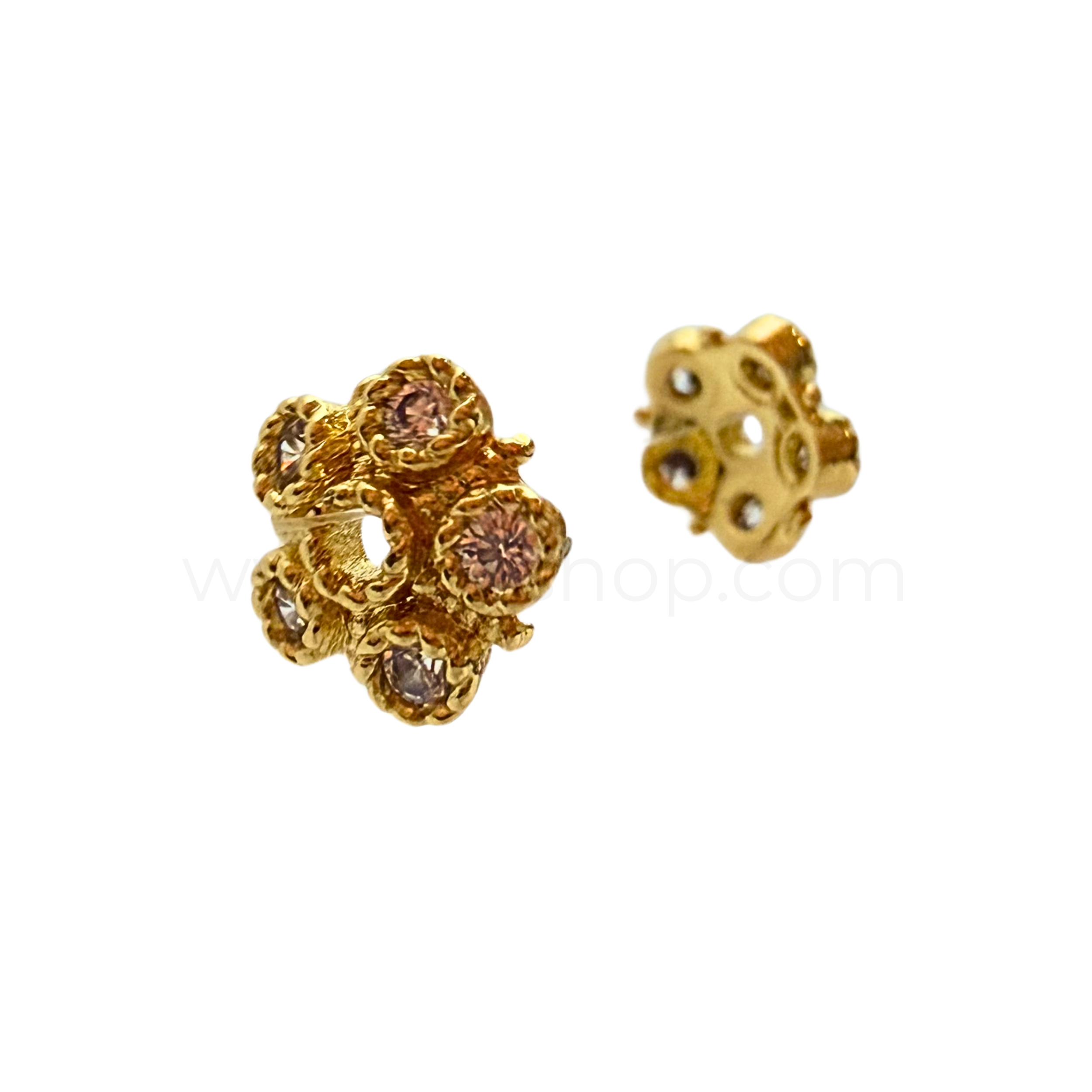 Flower Cap with Zircon 5mm