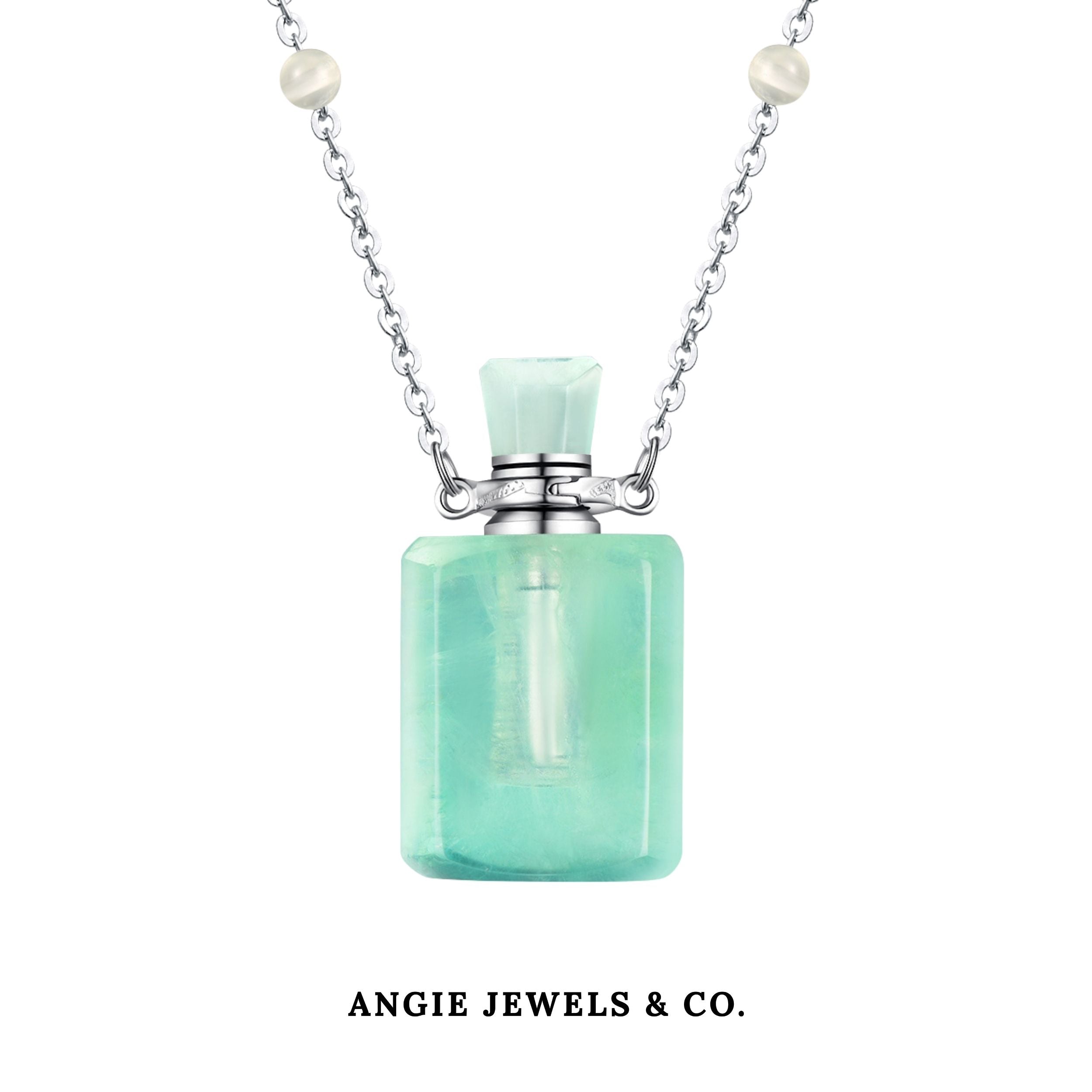 Green Fluorite Pendant Necklace