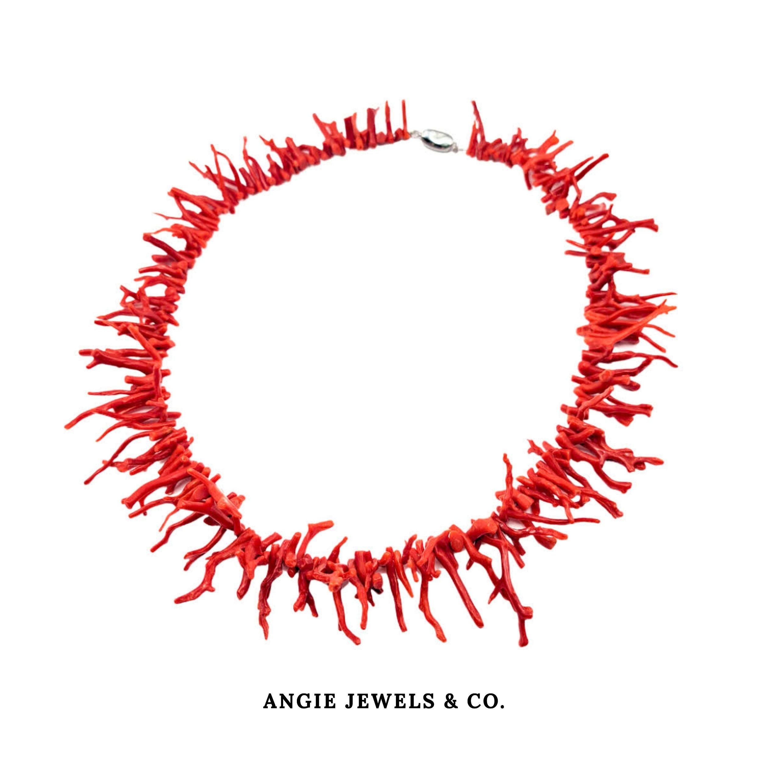 Helena Red Coral Necklace