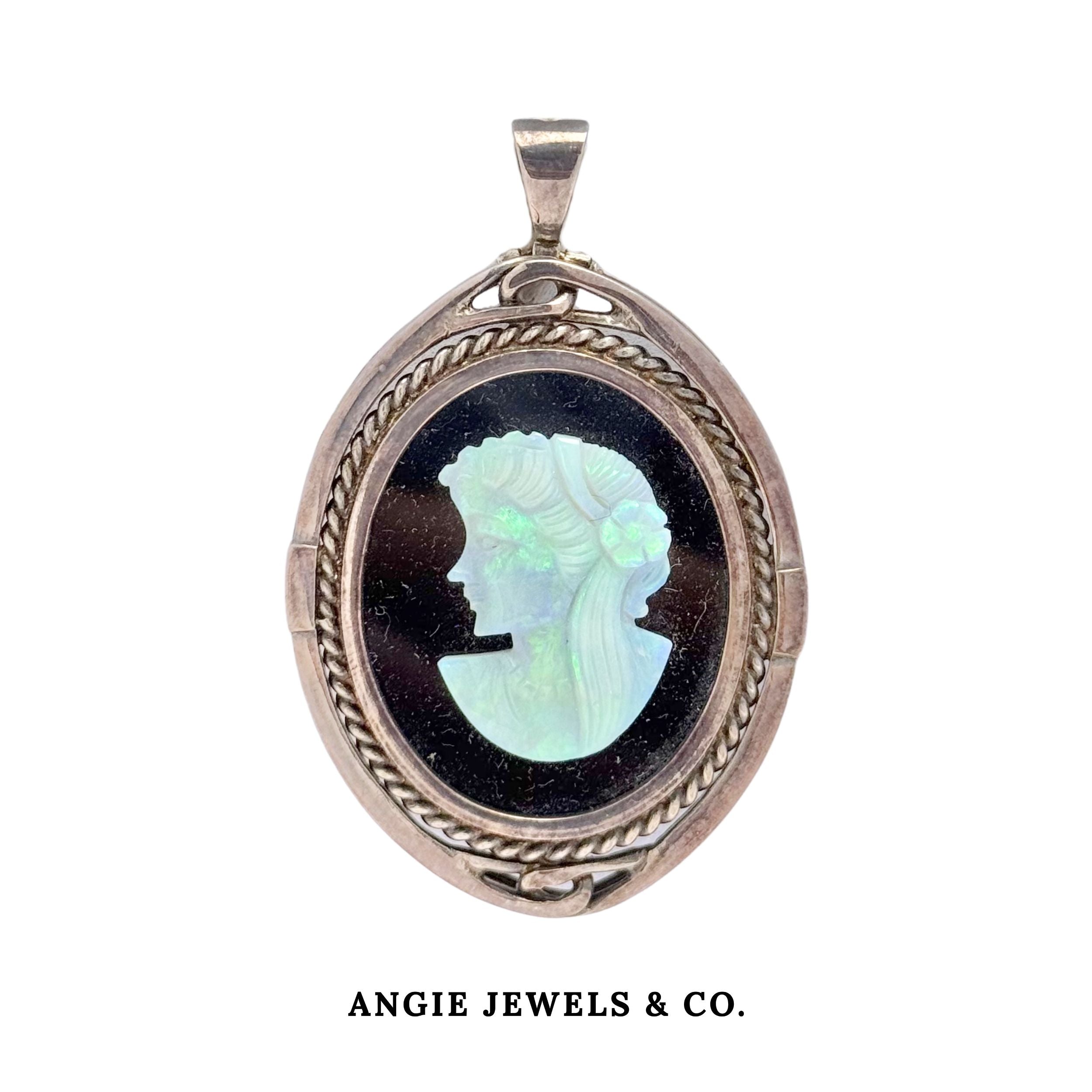 Hera Cameo Opal Brooch/Pendant