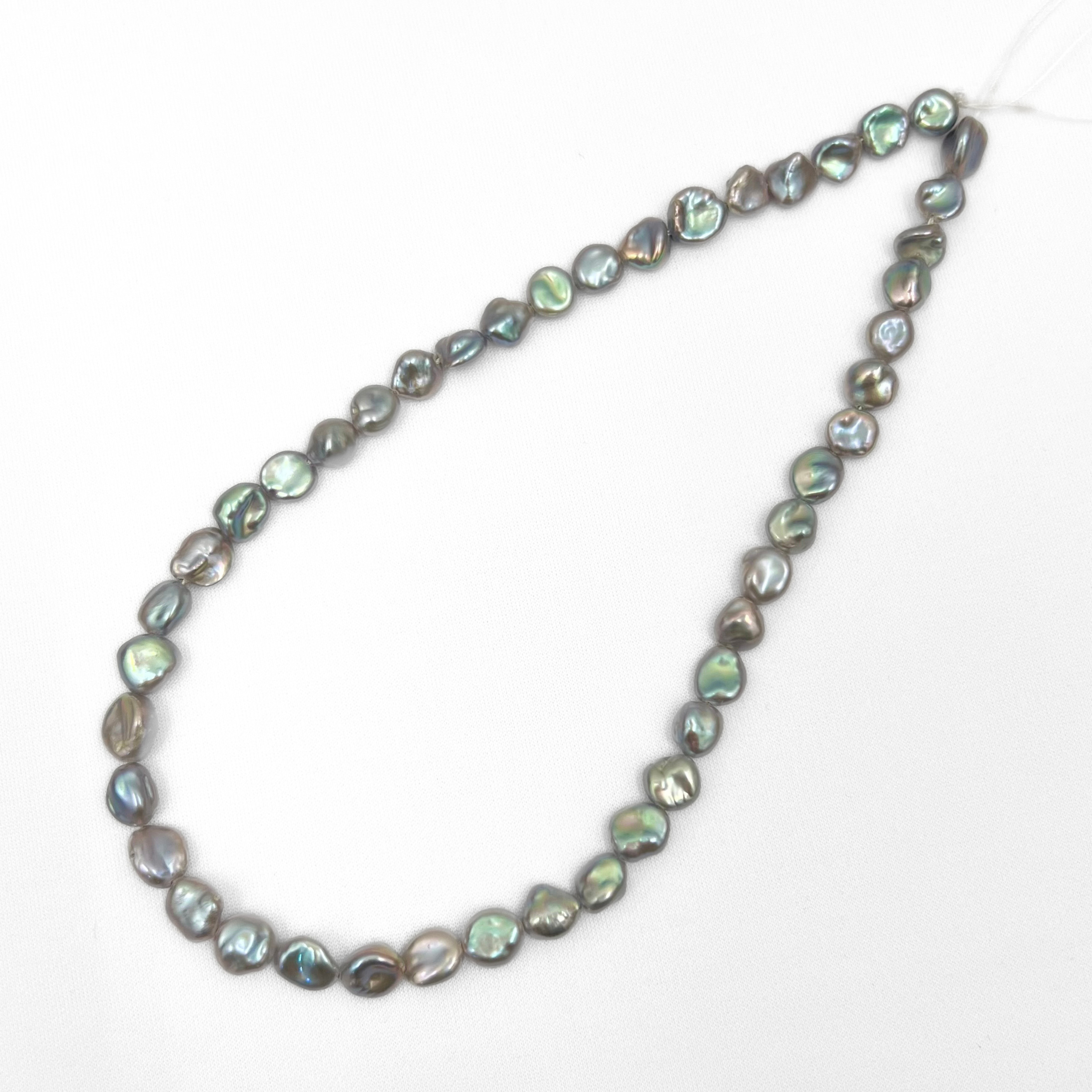 Keshi Grey 8mmx9mm Grade A Pearls
