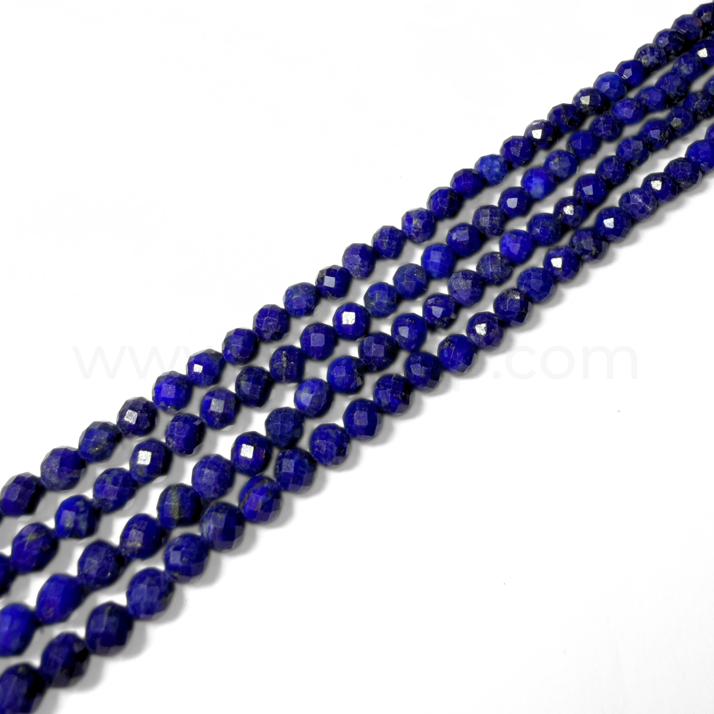 Round Faceted Lapis AA 4mm