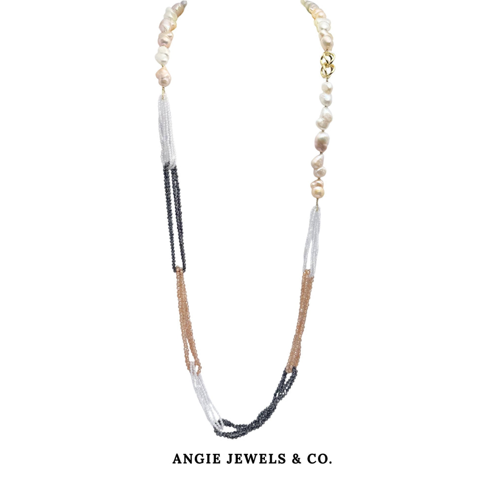 Leviette Baroque Freshwater Pearl Long Necklace