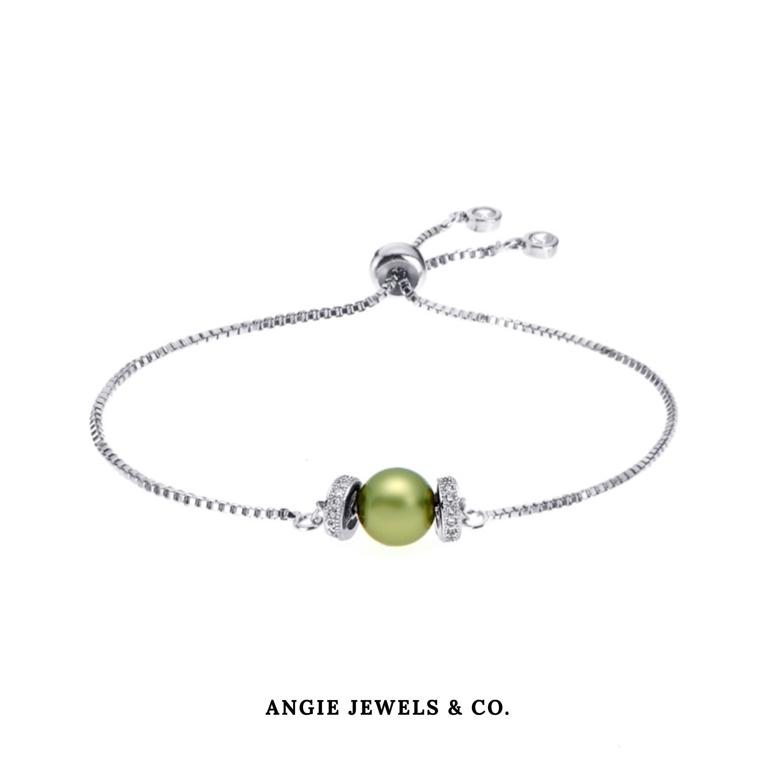 Luna Swarovski Crystal Pearl Adjustable Bracelet