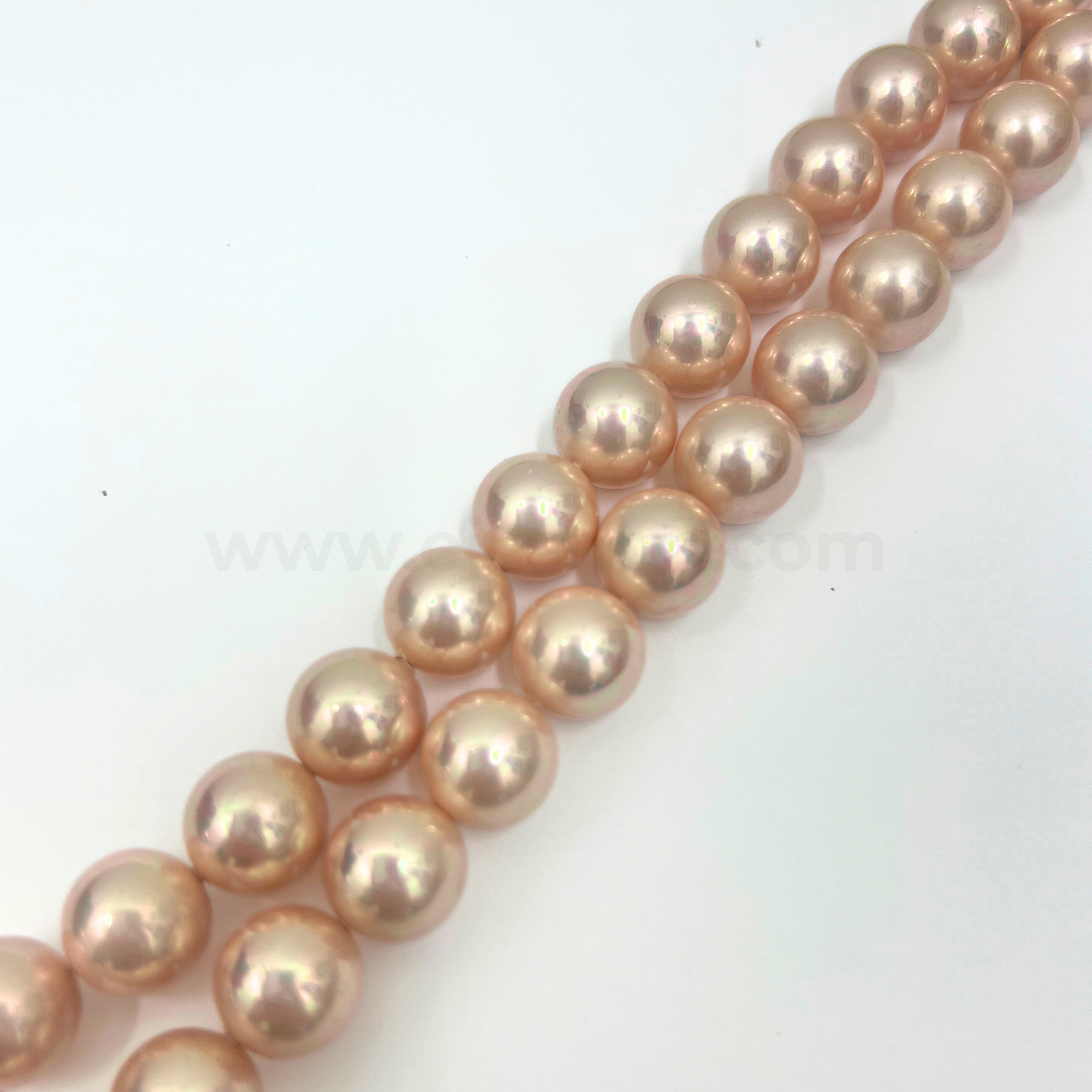 Light Pink with Mild Iridescent 12mm Shell Pearl