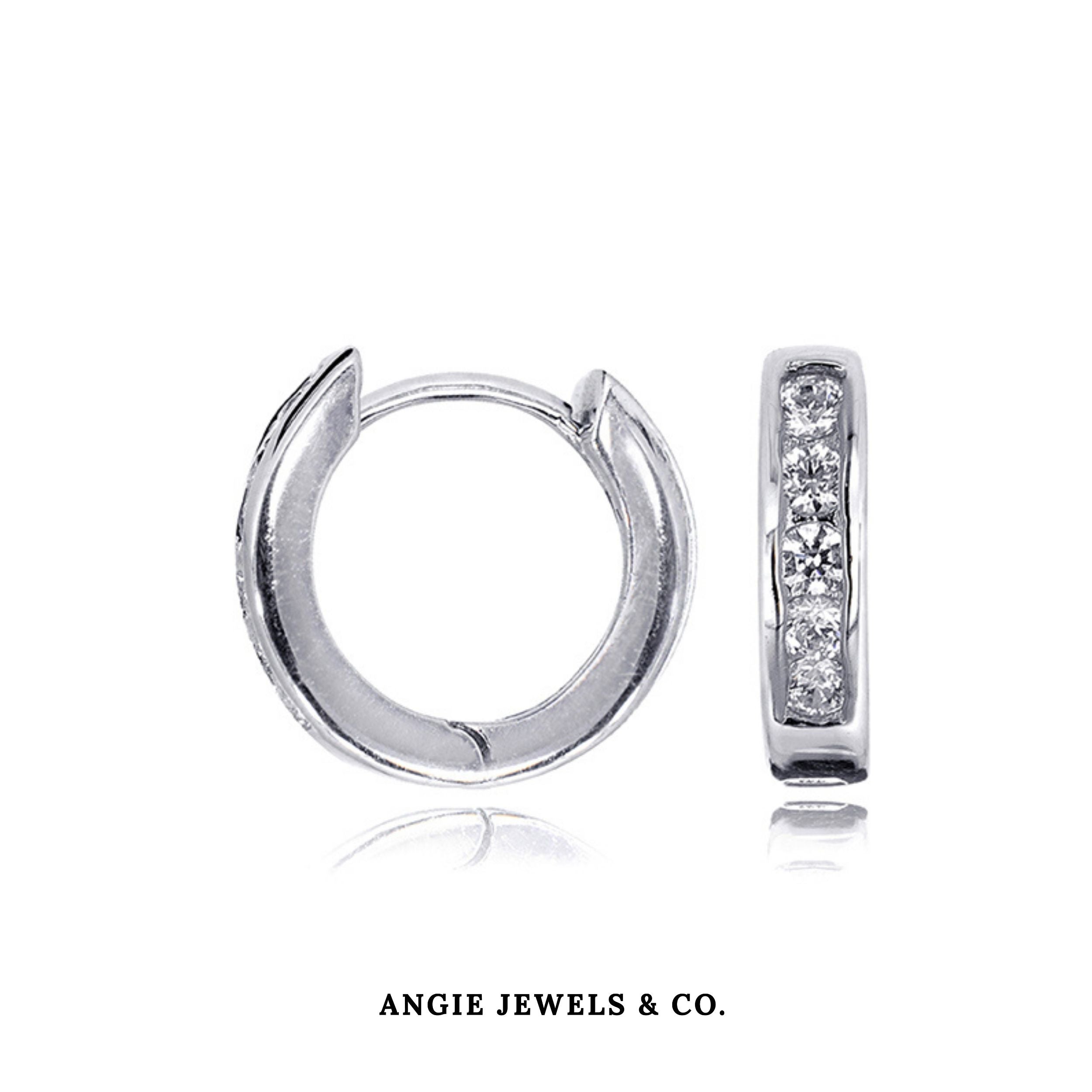 Loop Earrings made with Swarovski Zirconia