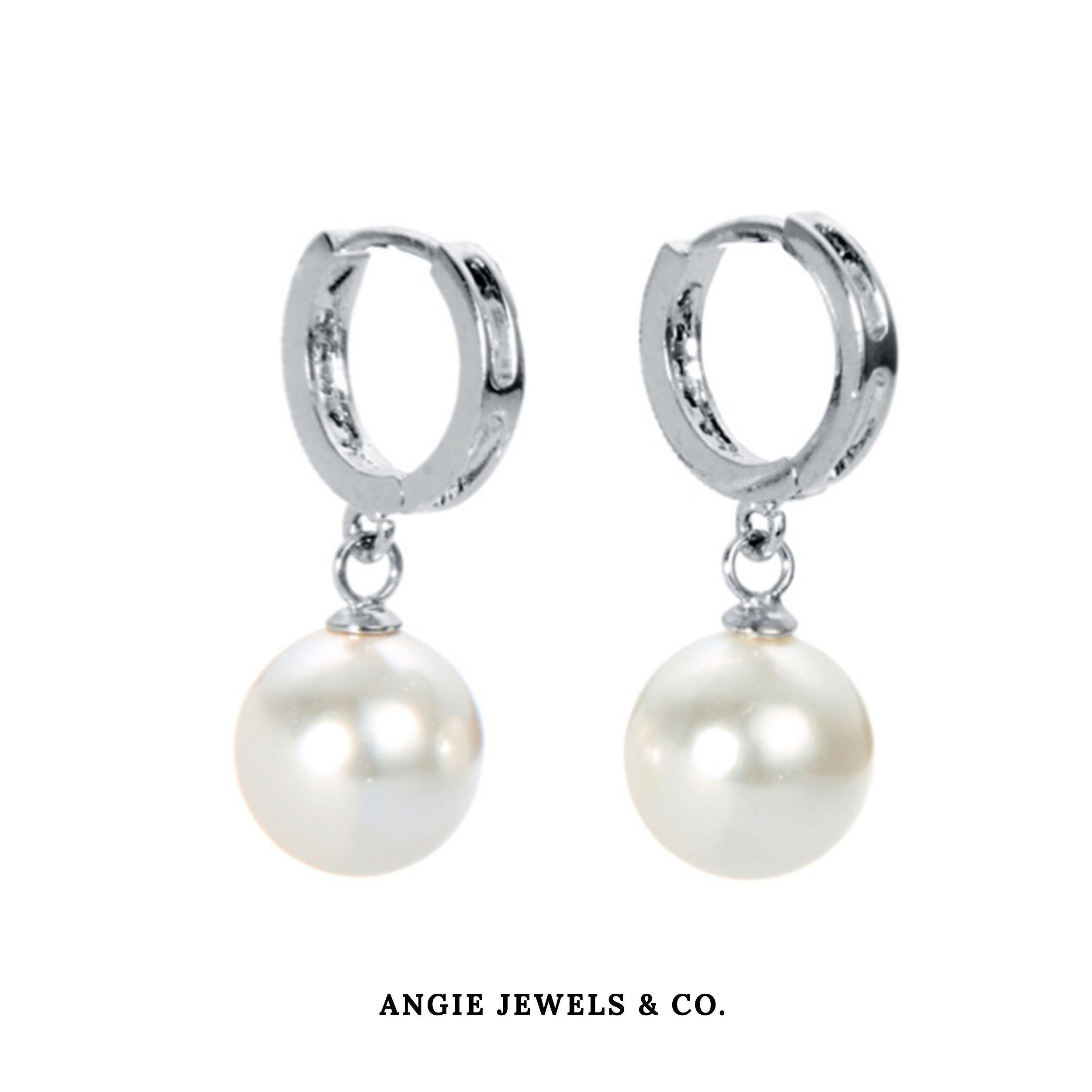 Loop Swarovski Crystal Pearl Earring