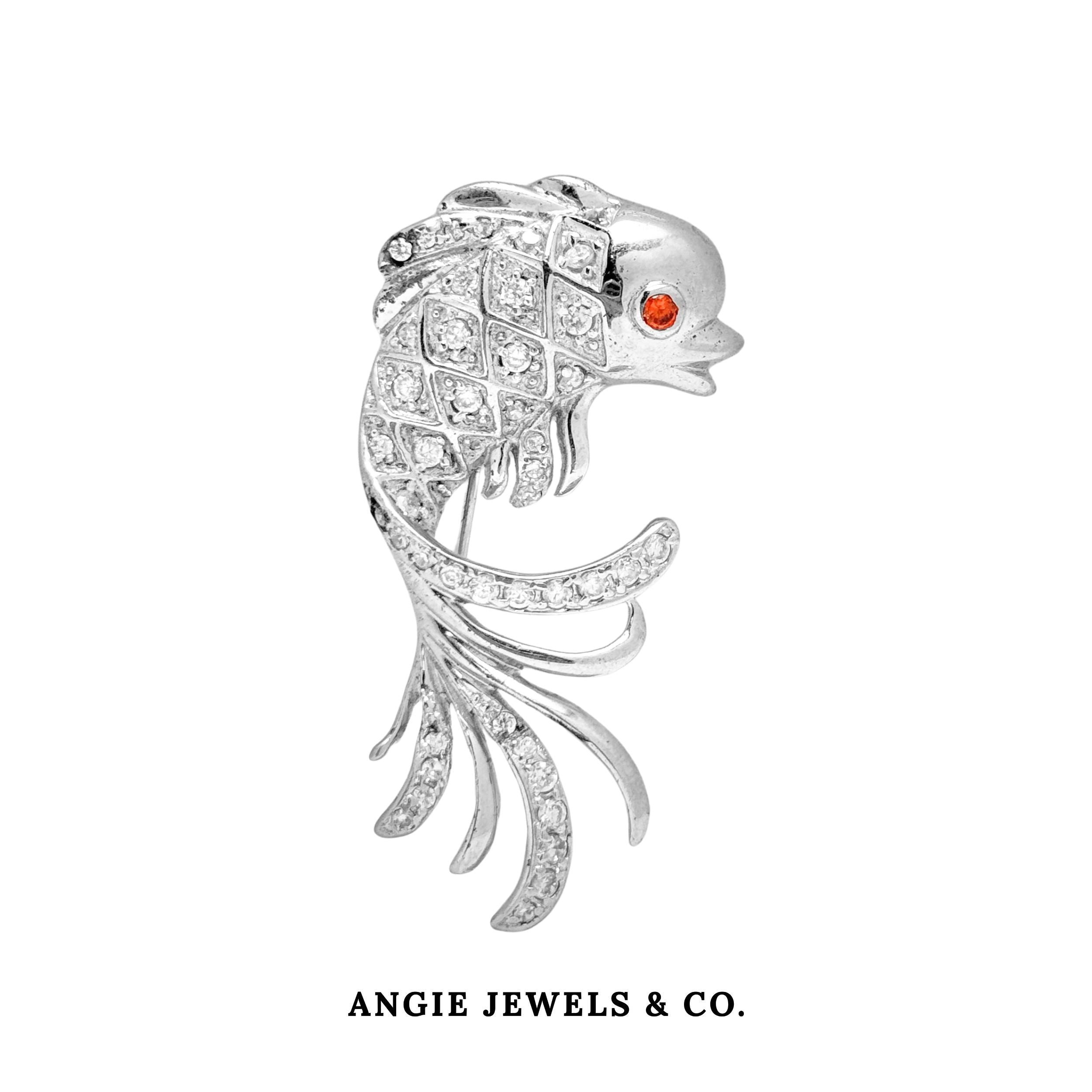Lucky Leaping Fish Brooch