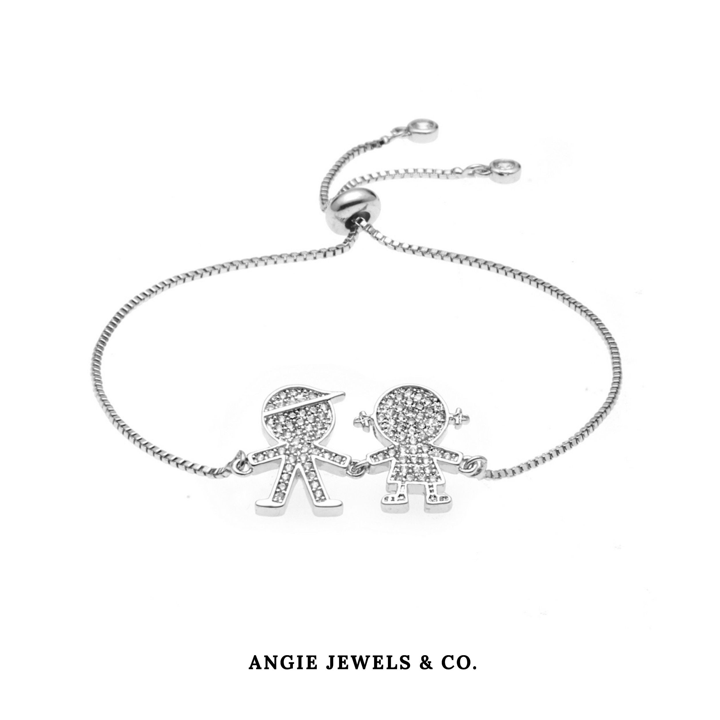 Luna Couple Adjustable Chain Bracelet