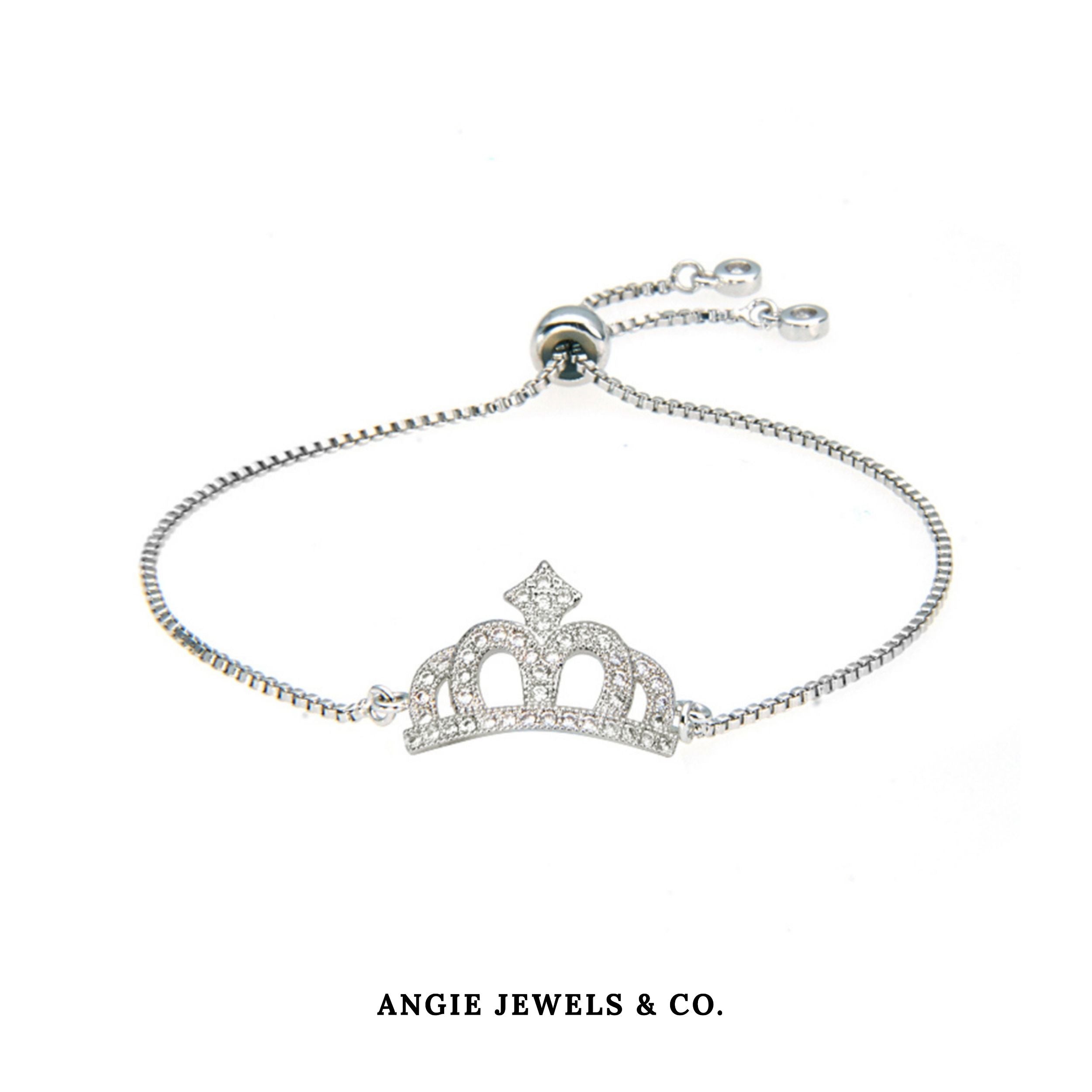 Luna Princess Crown Adjustable Chain Bracelet