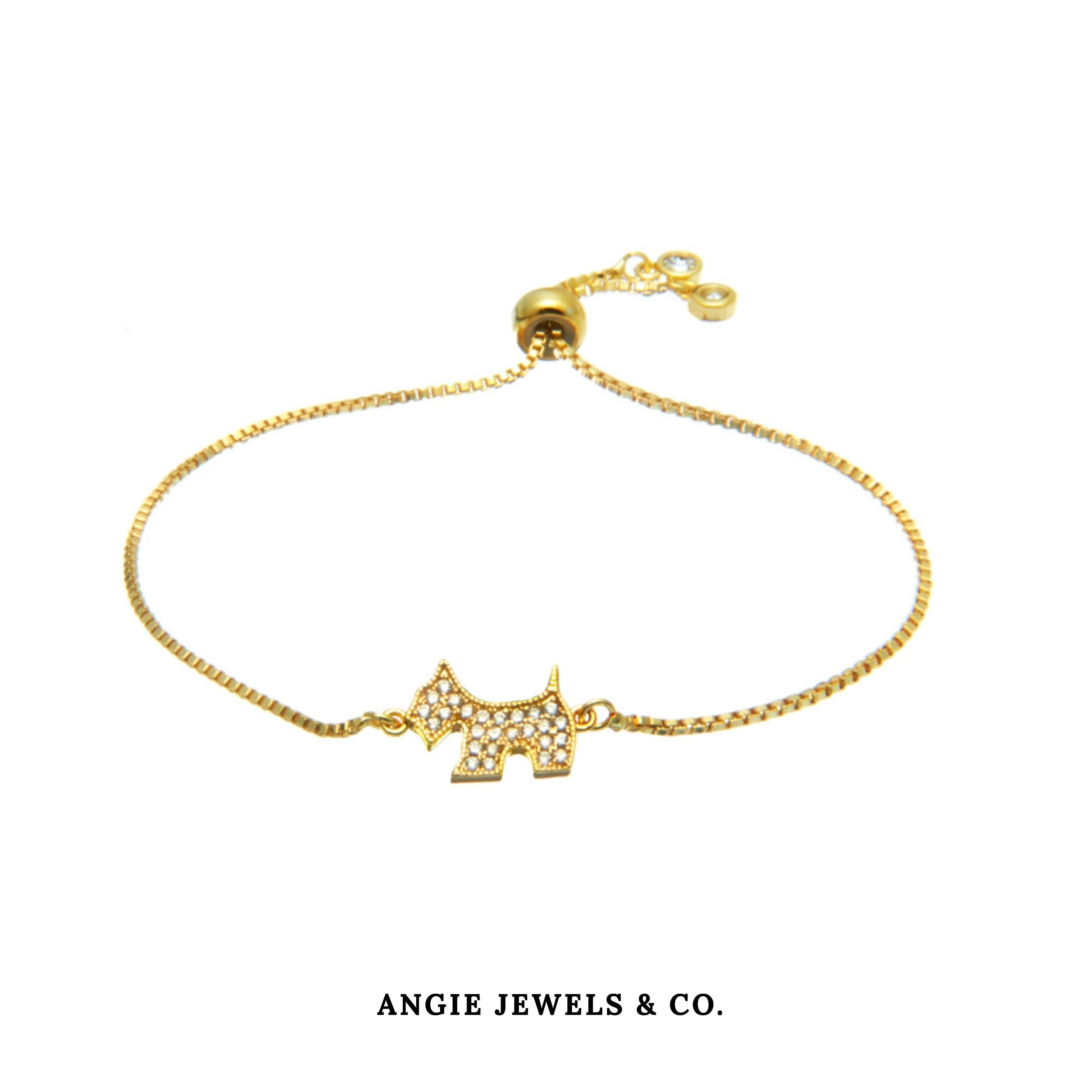 Luna Puppy Gold Adjustable Bracelet