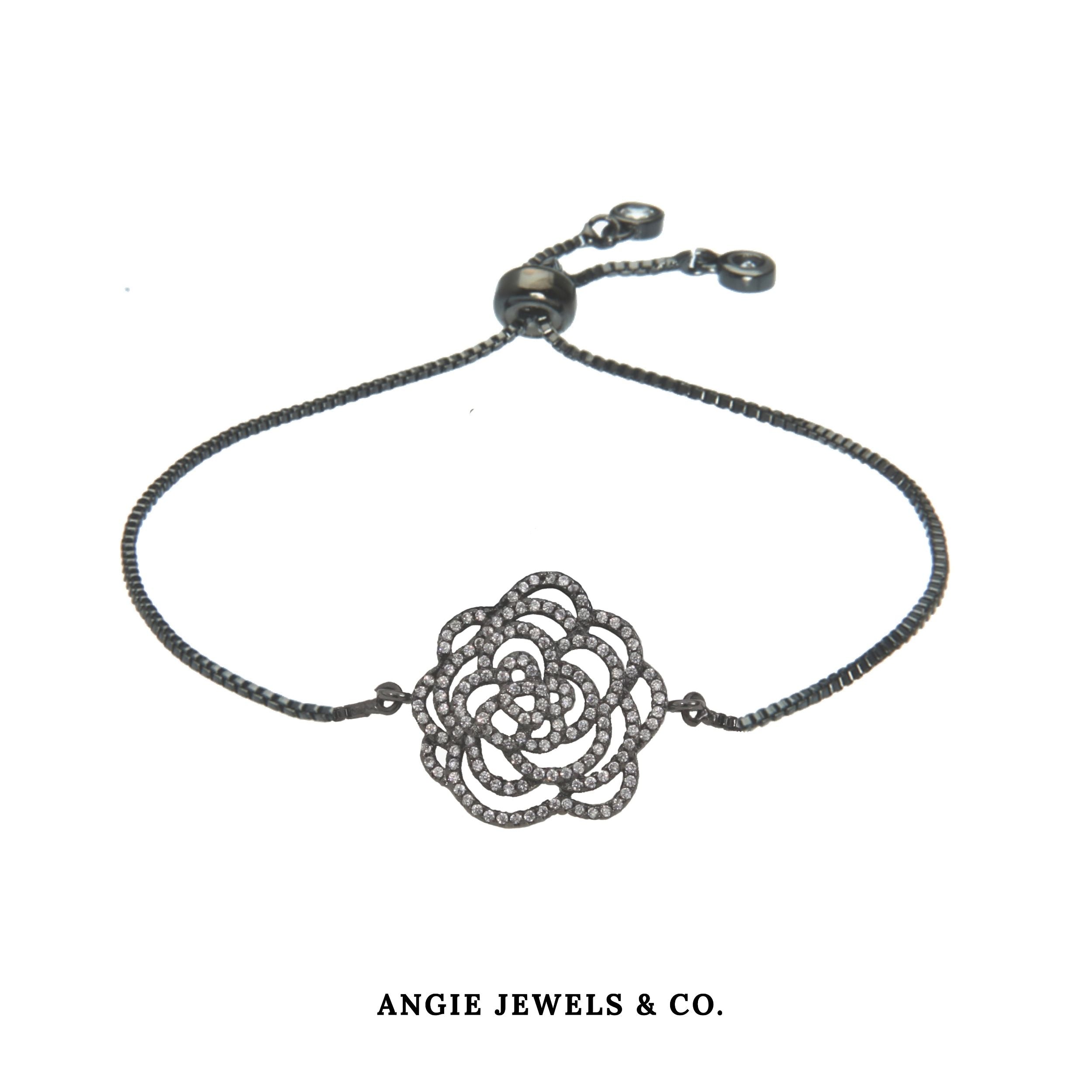 Luna Night Rosette Adjustable Bracelet