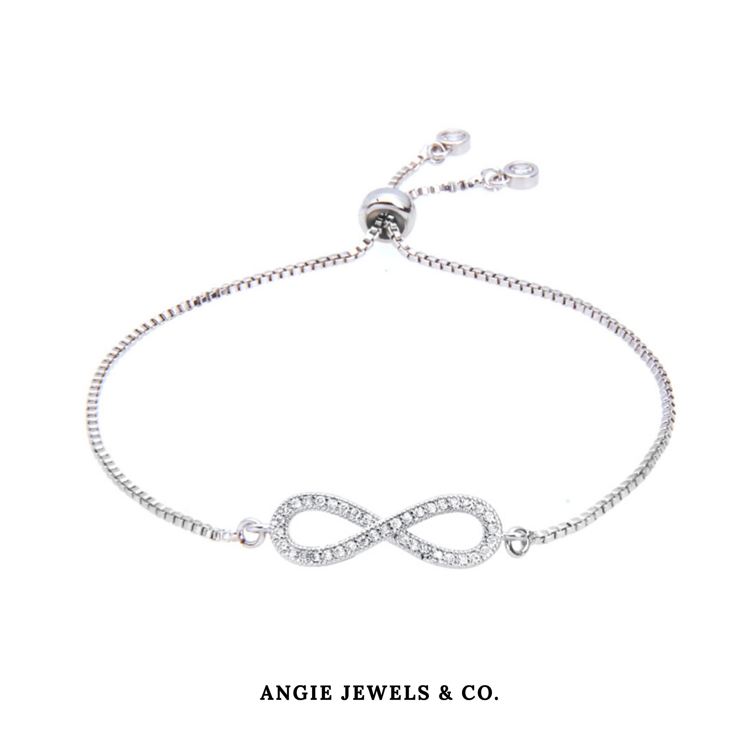 Luna Silver Infinity Adjustable Bracelet