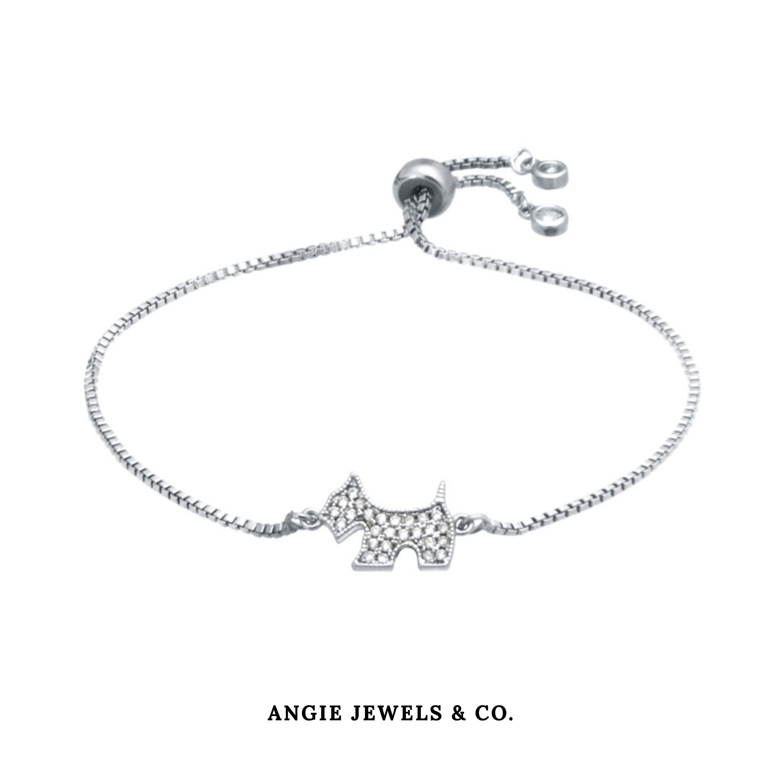 Luna Puppy Silver Adjustable Bracelet