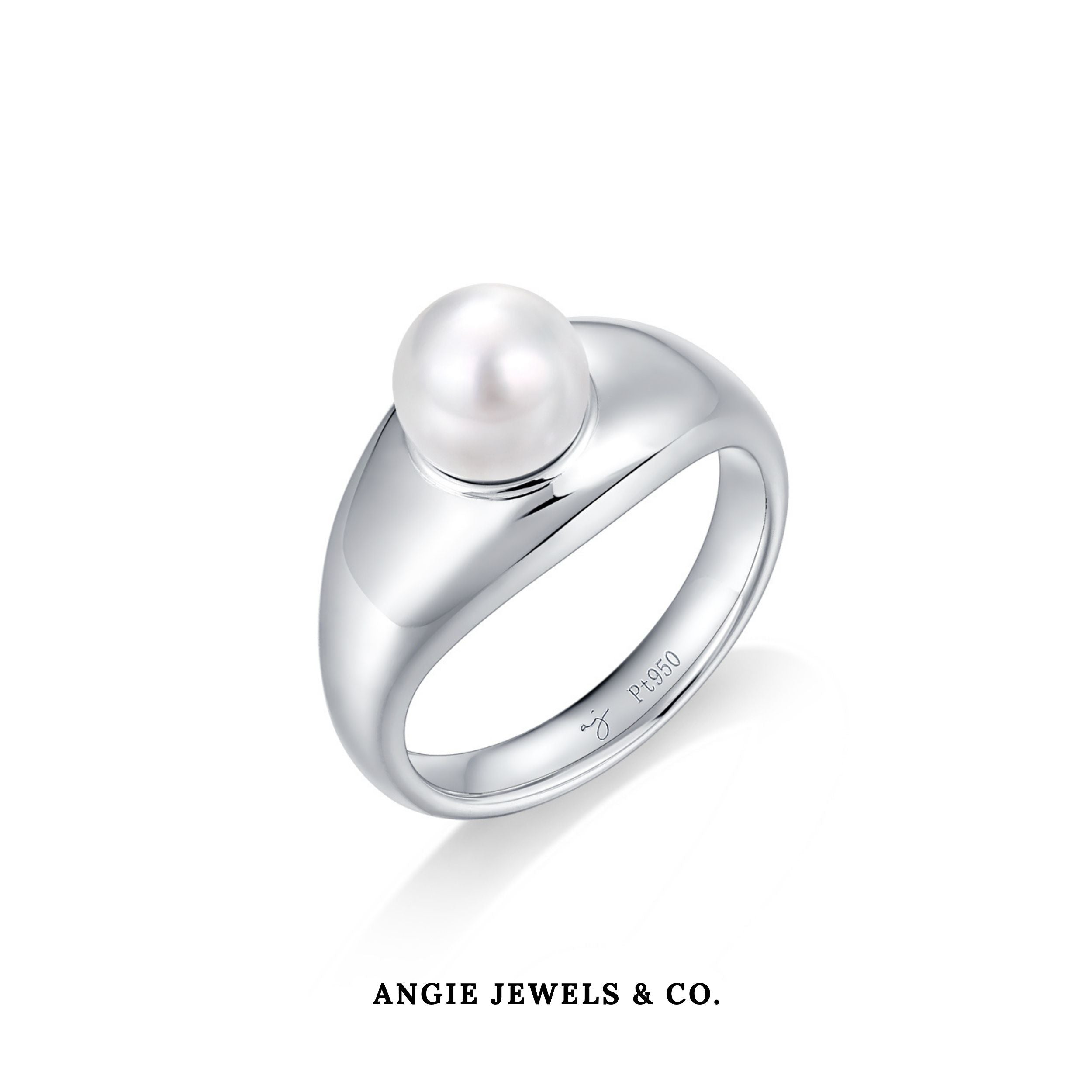 Platinum With Pearl Ring