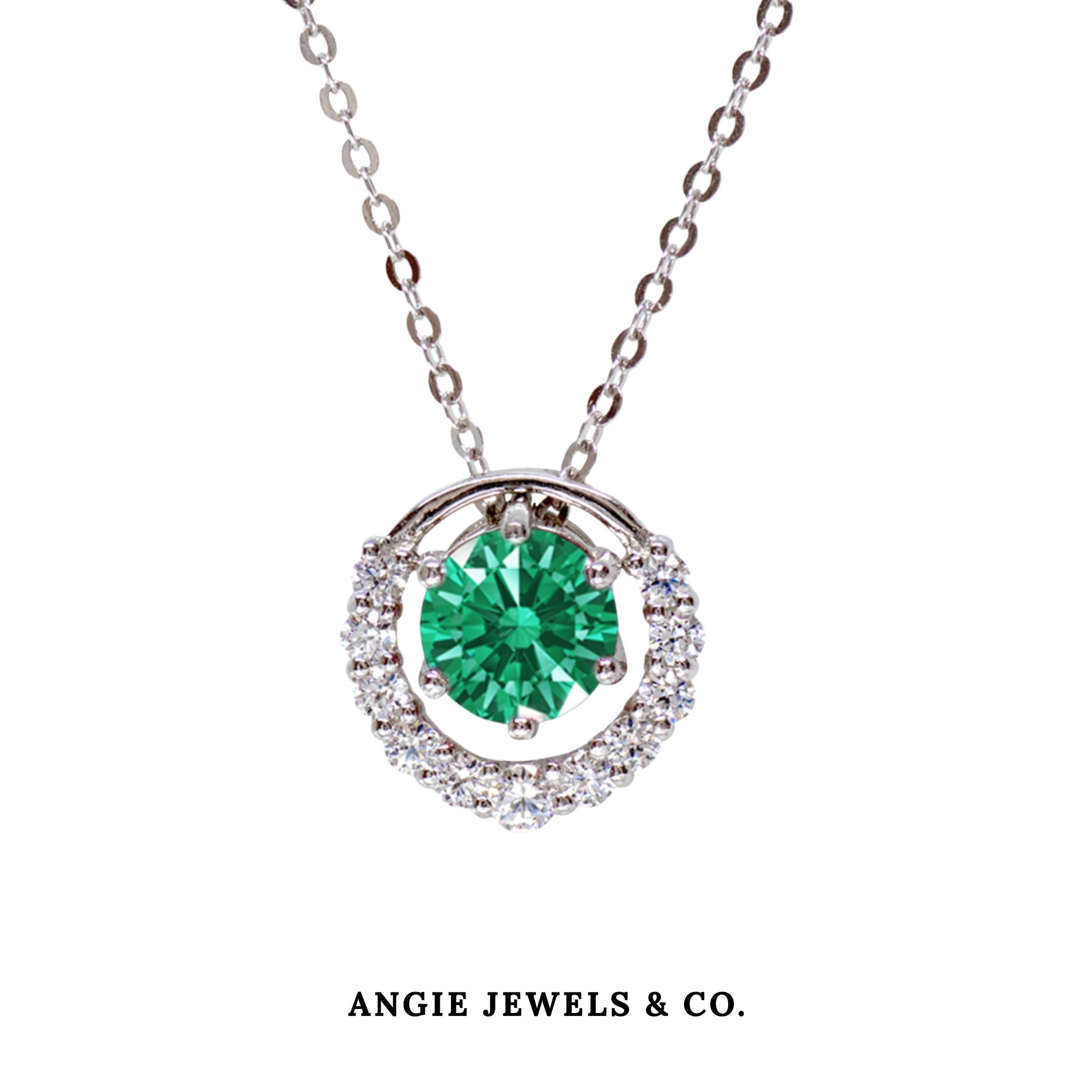 Multiway Green Pendant Necklace Premium